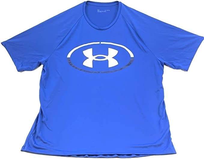 NWT Under Armour Men’s Tech 2.0 Lock Up Short Sleeve T-Shirt Blue Size XL UA107