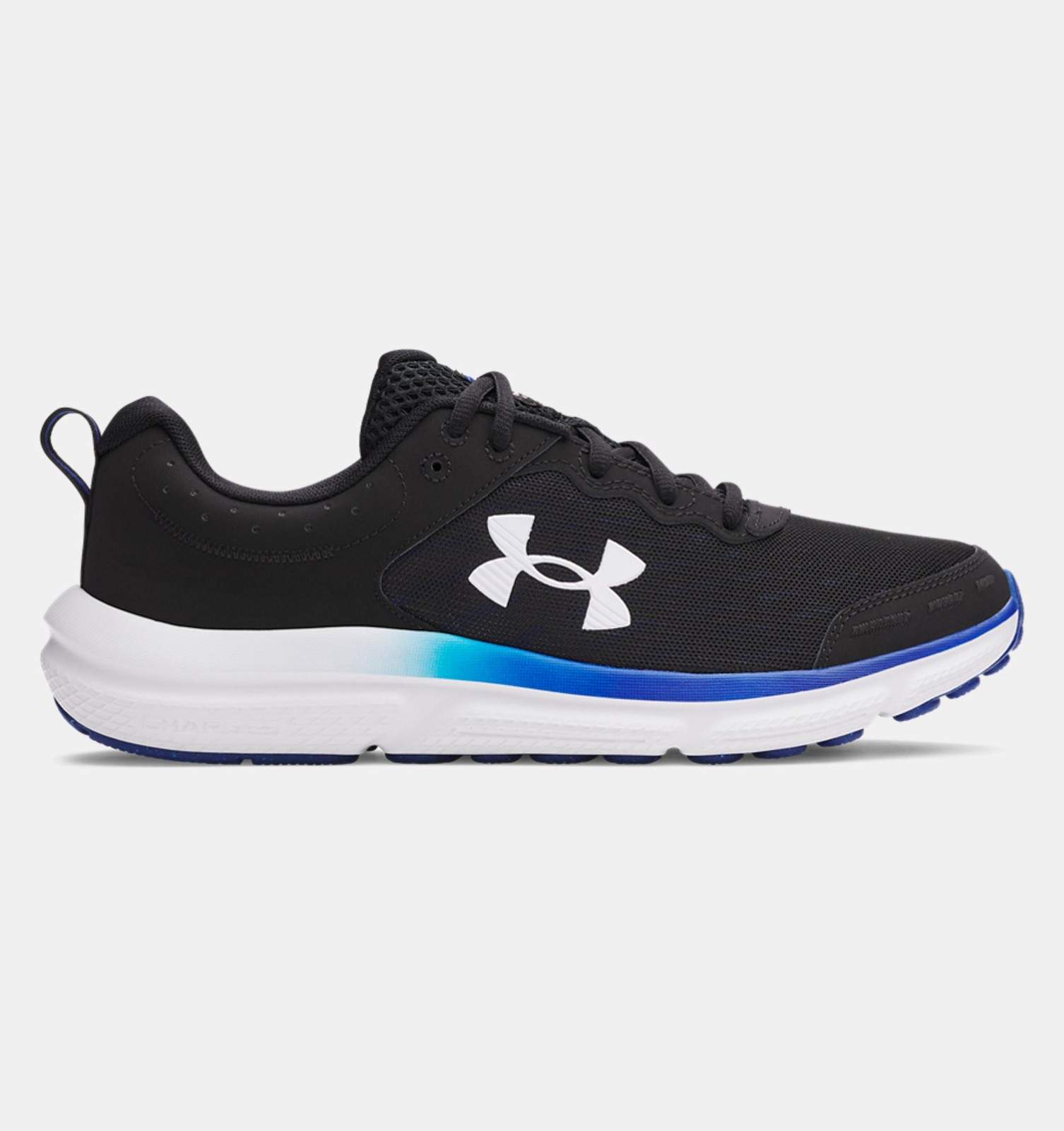 Under Armour Men’s Running Shoes Charged Assert 10  Black Royal  White 3026175
