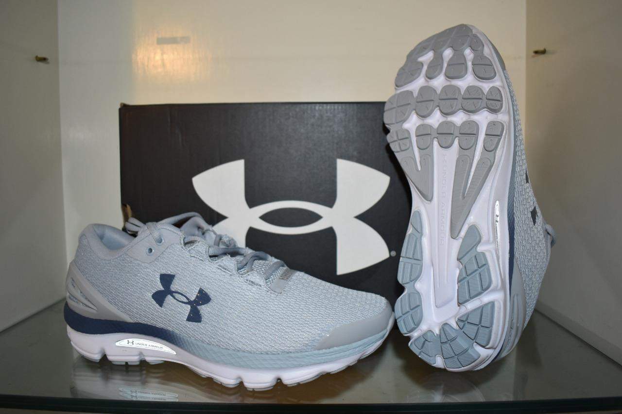 Under Armour Men’s Charged Gemini Running Shoes 3026501 104 Gray/Blue NIB