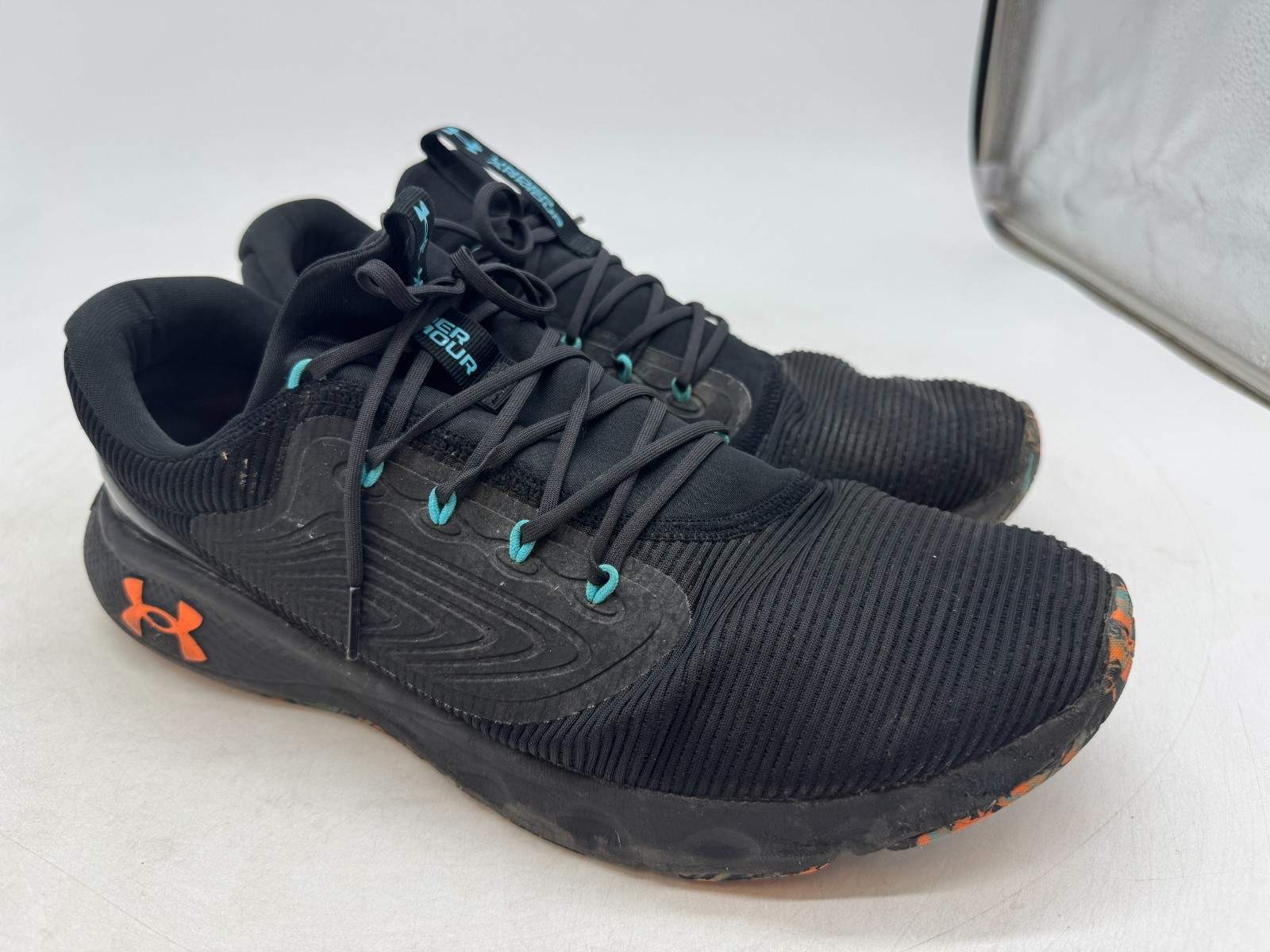 Under Armour Charged Vantage 2 Marble Running Shoes Mens Black Sneakers – 14