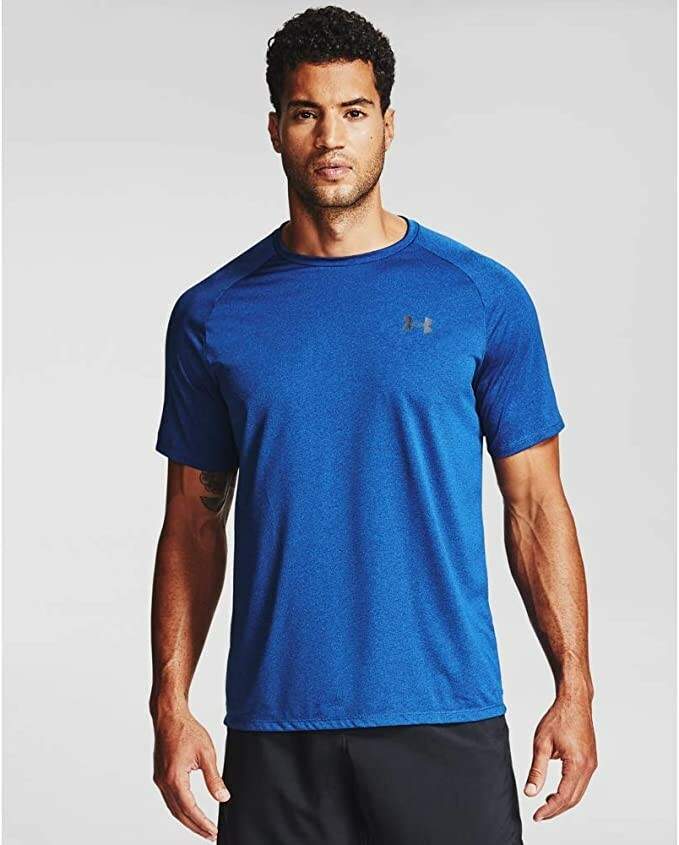 Under Armour Men’s Tech 2.0 T-Shirt Royal Blue (400)/Black Size Large A216