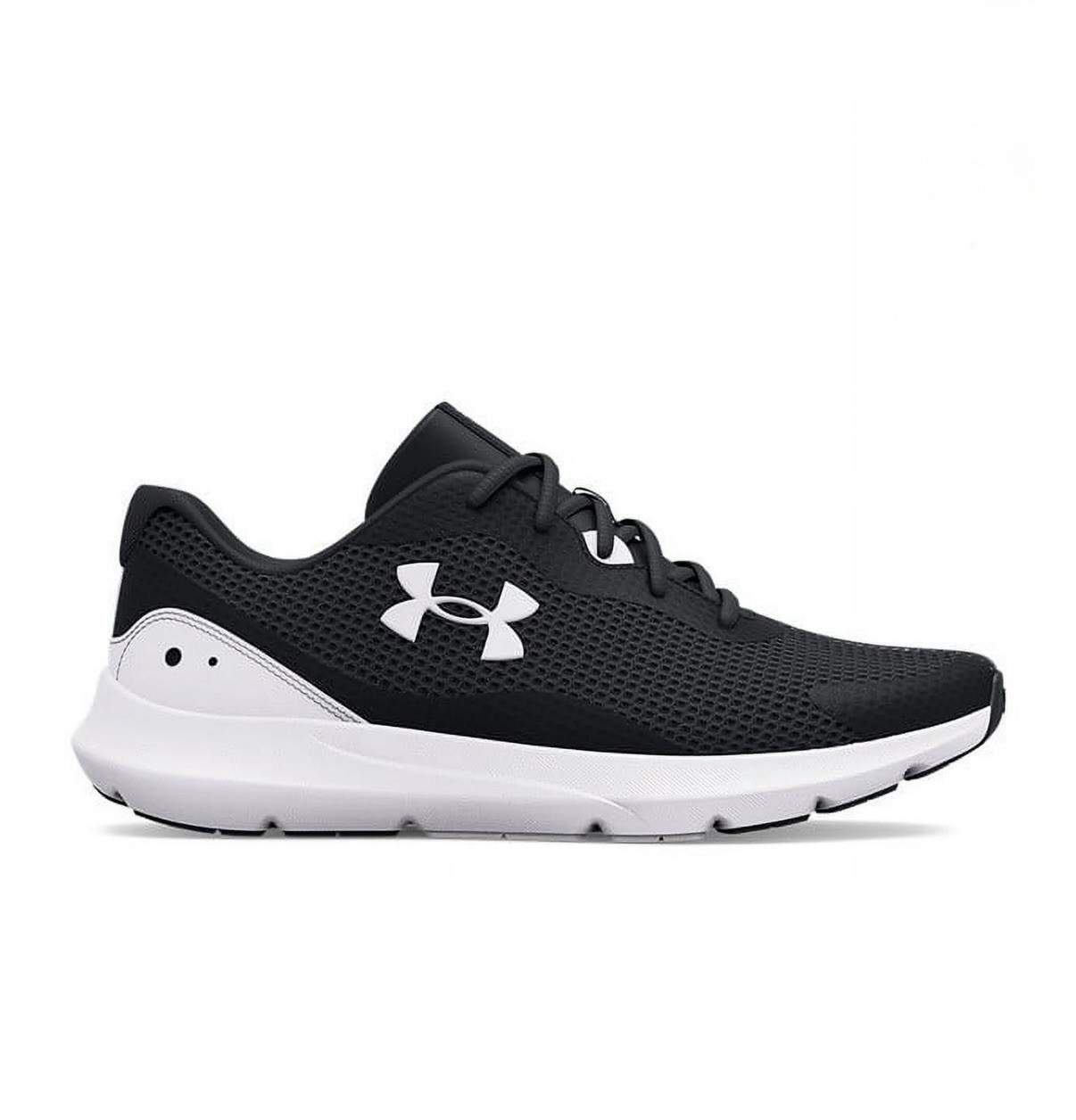 NIB Under Armour Men 9.5 UA Surge 3 Running Training Shoes Black &White Sneakers