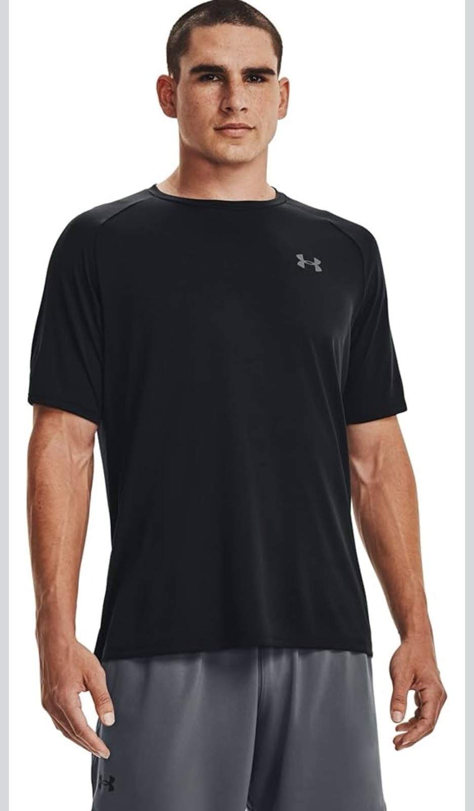 Under Armour Tech 2.0 Short-Sleeve Men’s T-Shirt – Black, Size XL