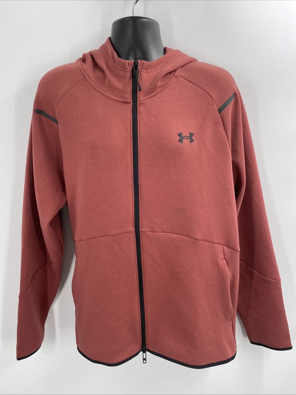 Under Armour Men’s UA Unstoppable Cinna Red Fleece Full-Zip Jacket Size XL