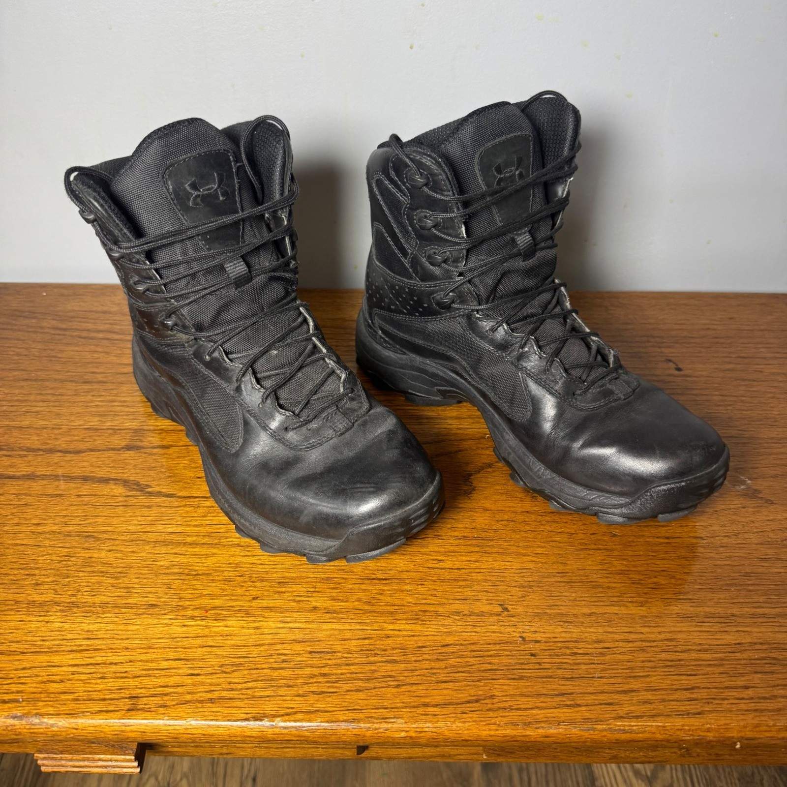 Under Armour Mens Valsetz Gore-Tex Leather Waterproof Tactical Boots Black 11