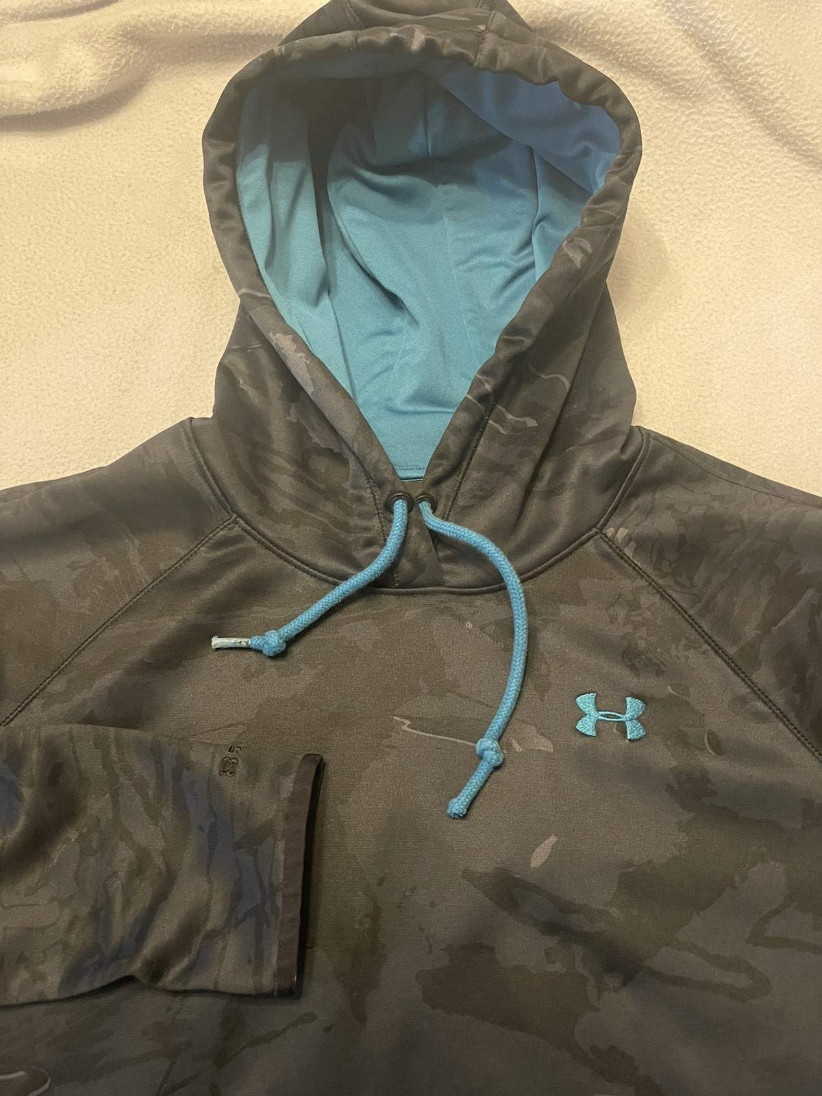 UNDER ARMOUR MENS HOODIE PULLOVER Sz L