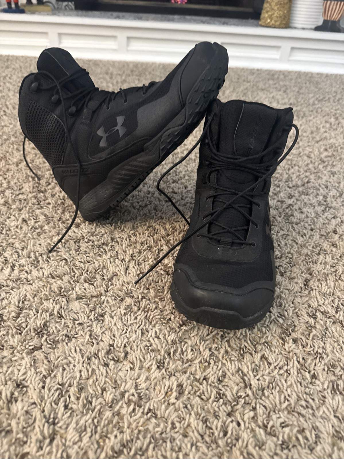 black Under Armour Men’s Valsetz RTS 1.5 Tactical Boots Size 9.5