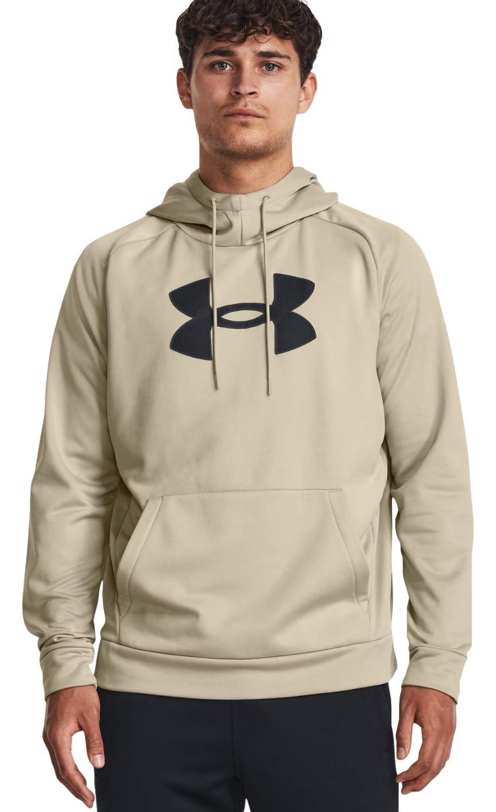 Under Armour Men’s Armour Fleece Big Logo Hoodie (Khaki Base) 1379854-289