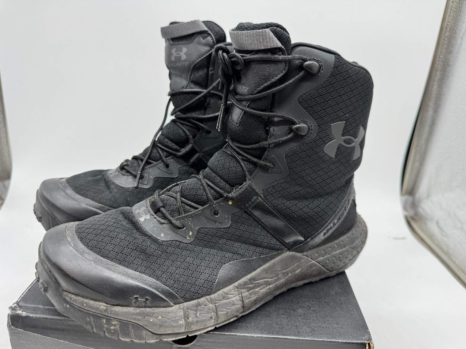 Under Armour Micro G Valsetz Zip Tactical Boots Mens Black Lace-Up Ankle – 8.5
