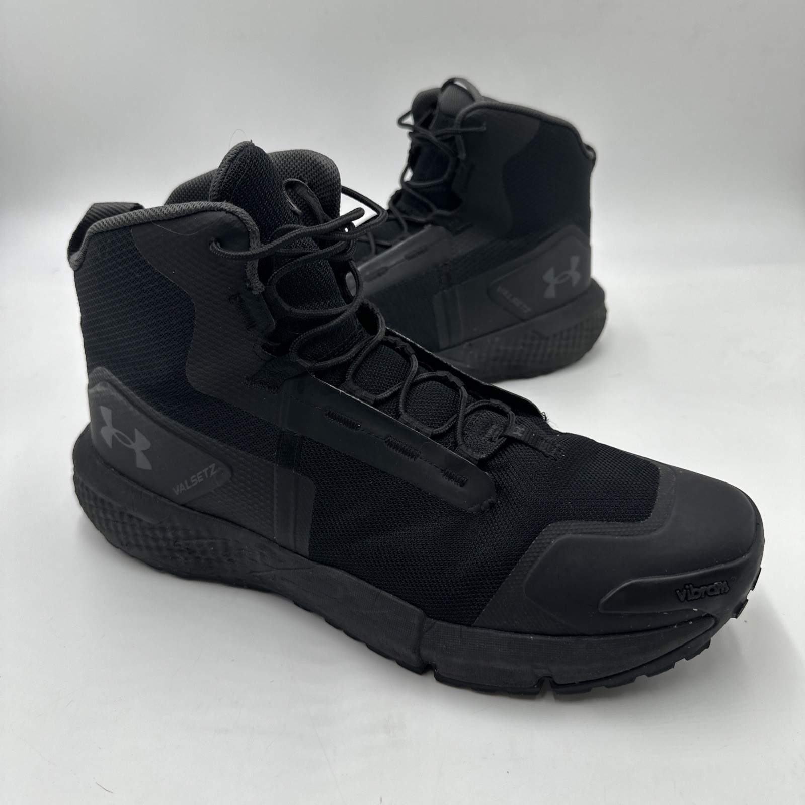 Under Armour Valsetz Tactical Boots Black Men’s Size 12 Vibram 3027382-001