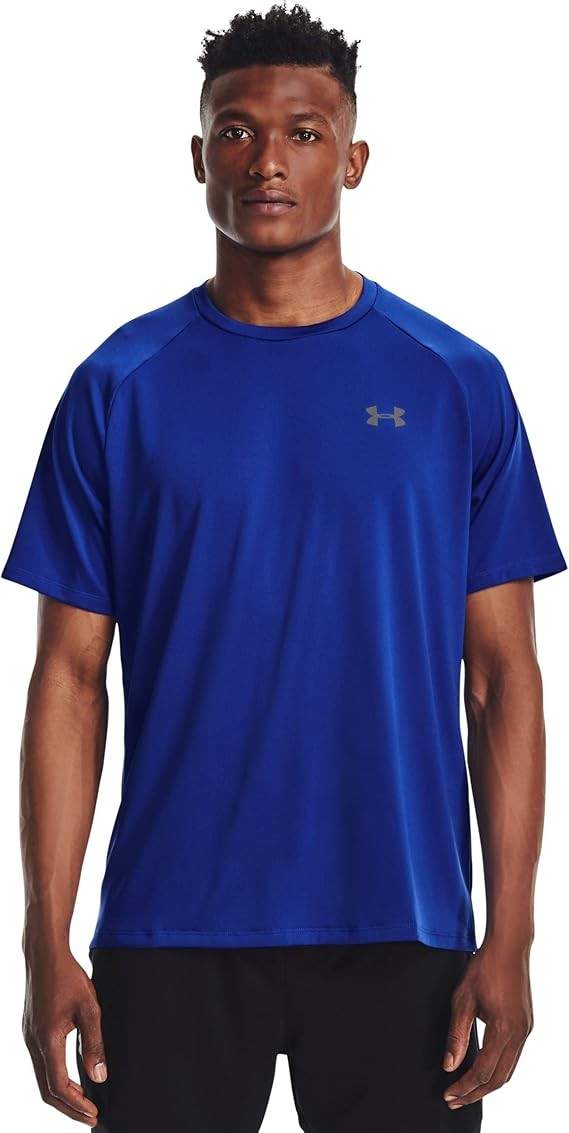 UNDER ARMOUR TECH 2.0 SHORT SLEEVE TEE – ROYAL/GRAPHITE – SIZE XL