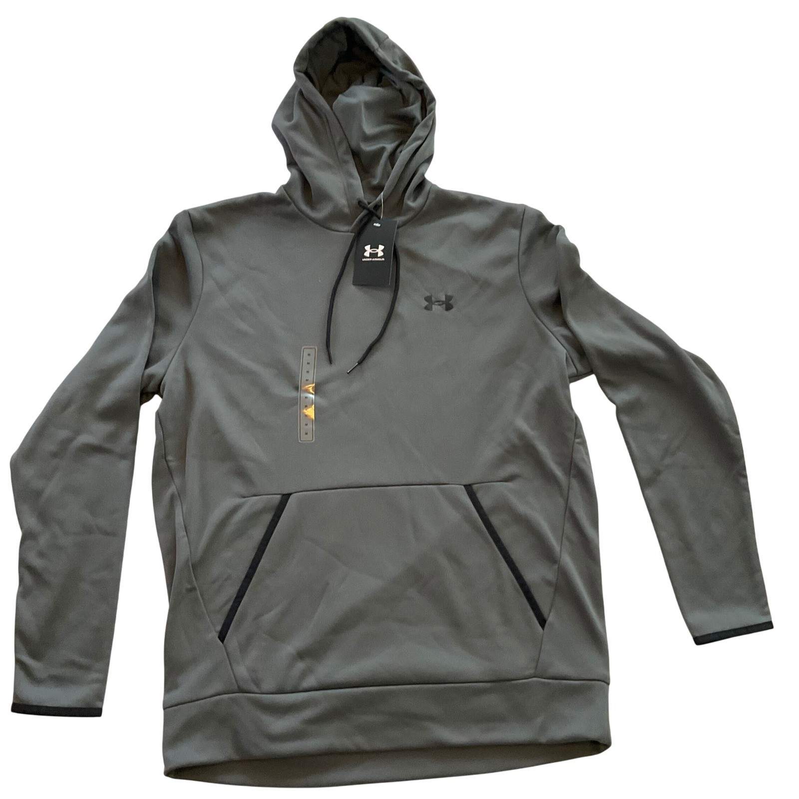 Under Armour Men Loose Fit Gray Hoodie Sweatshirt MD