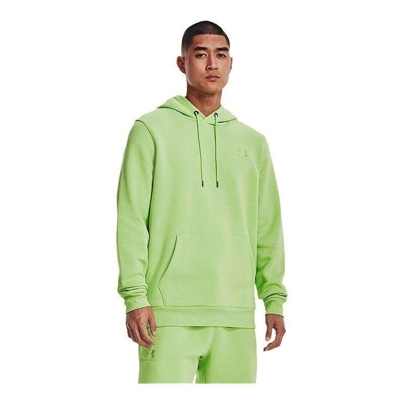 NWT Under Armour Men’s Fleece Hoodie Sweatshirt Pockets Green Size L QQ24