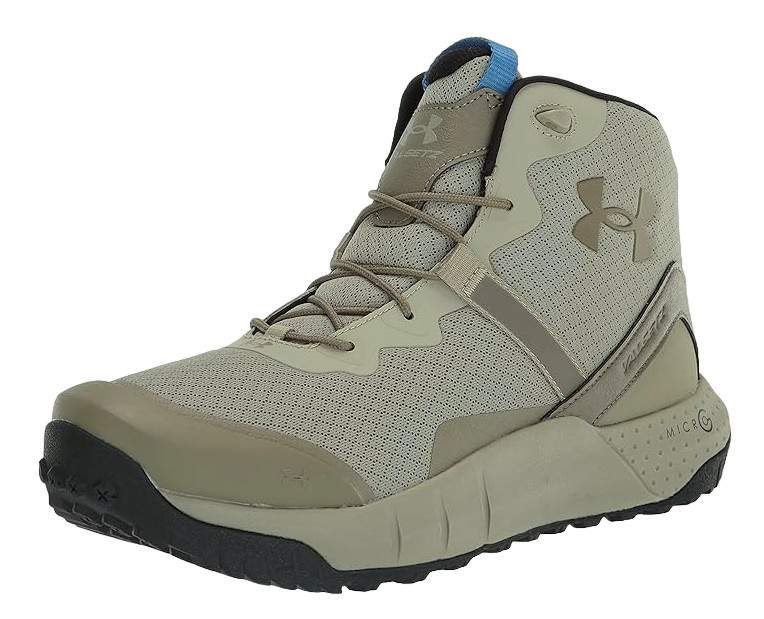 UNDER ARMOUR MENS Micro G Valsetz 6″ GREY/GREEN Mid Tactical Boot 3023741-101