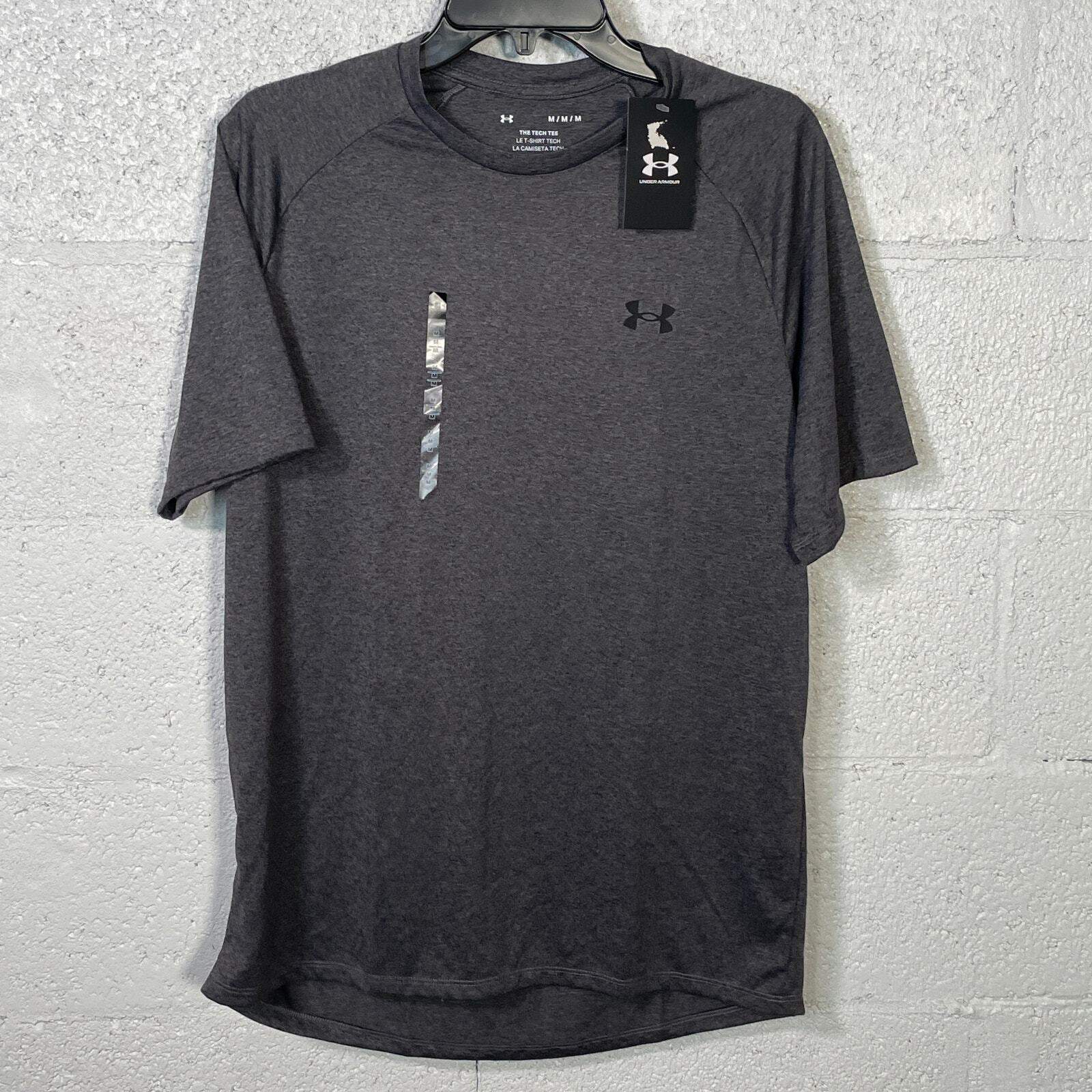 Under Armour Men’s Tech 2.0 crew neck T-Shirt dark grey Medium