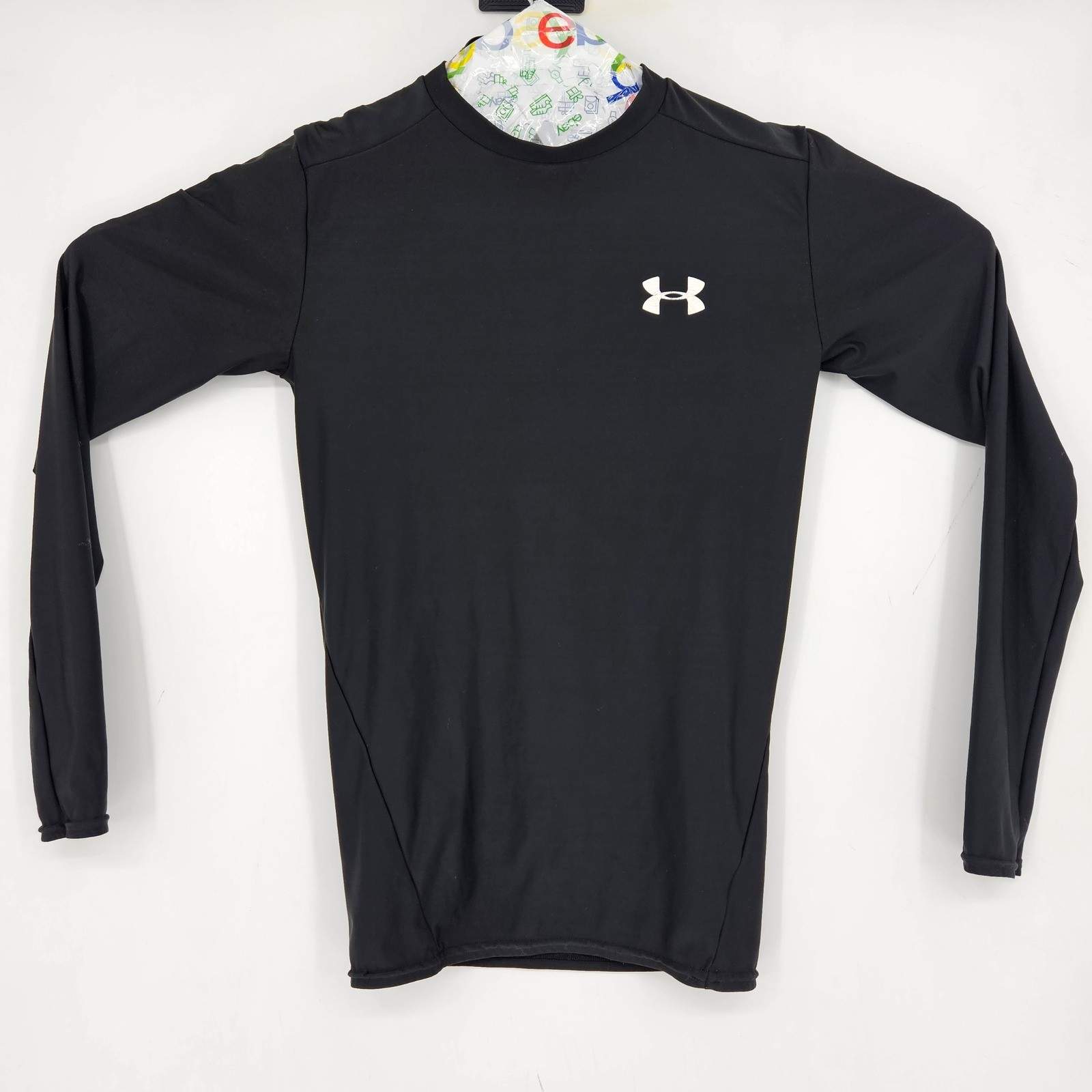 Under Armour Compression Shirt Mens Medium Black Heatgear Performance Sports