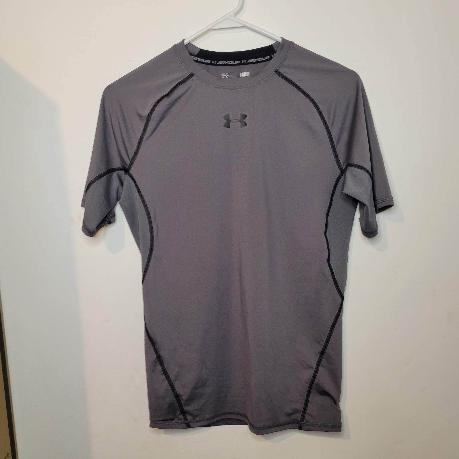 Under Armour HeatGear Compression Top Gray Size Large
