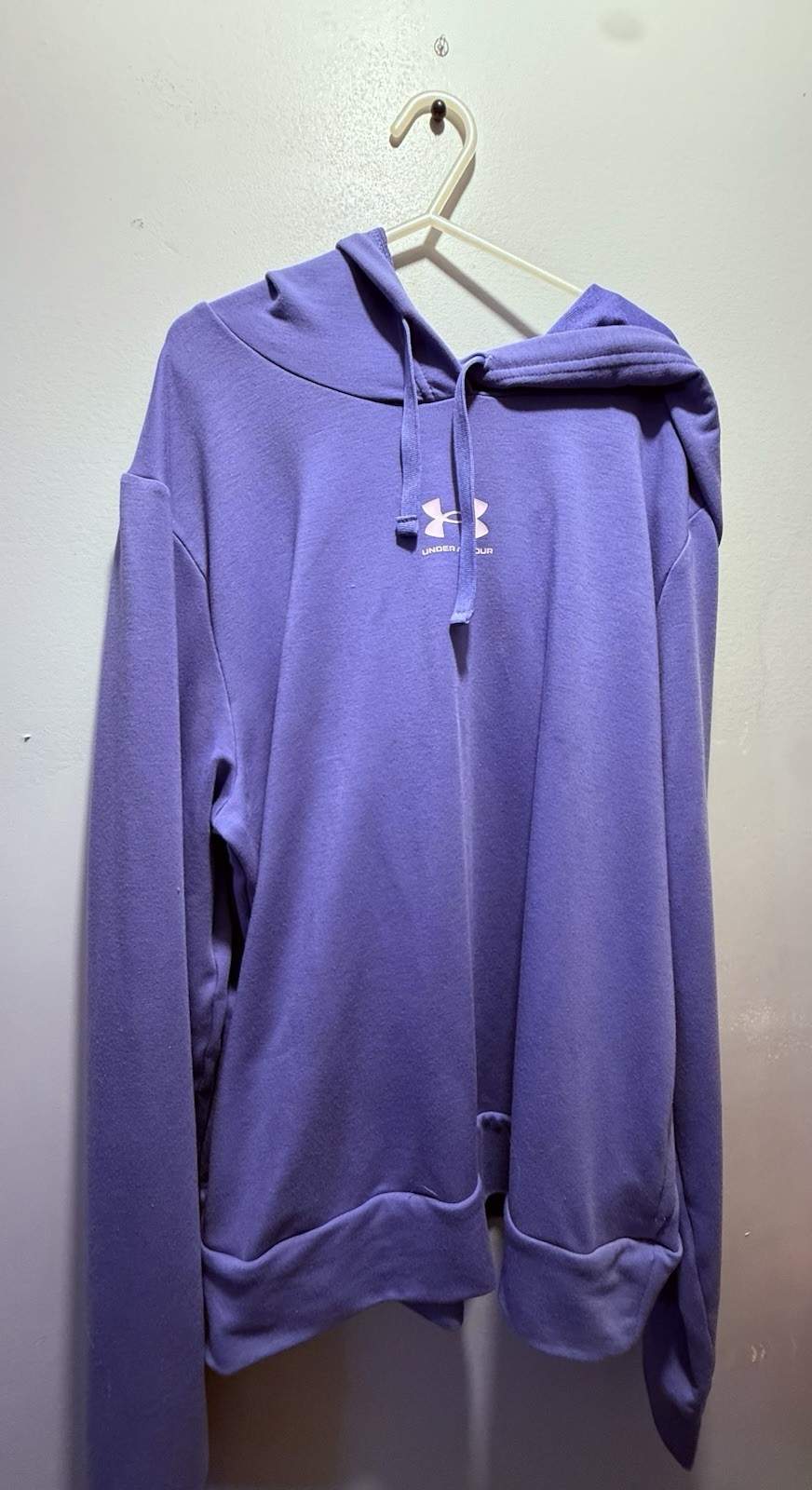 Under Armour Purple Hoodie with Drawstring and Logo