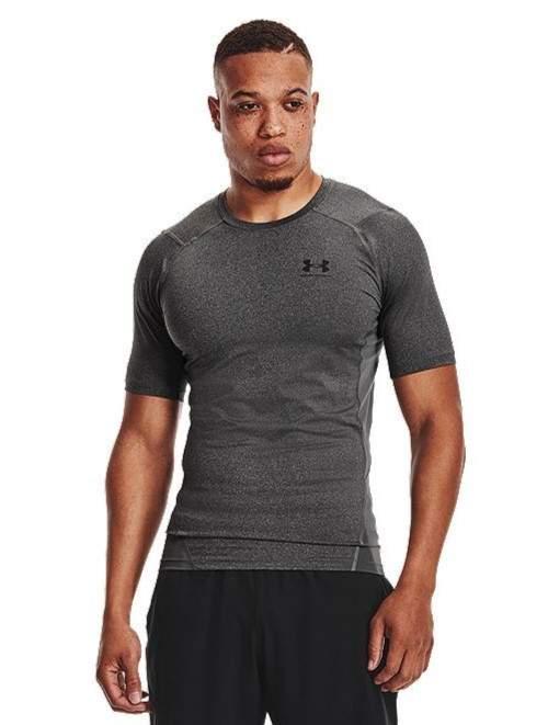 Under Armour Mens HeatGear Compression Short Sleeve T-Shirt M Gray