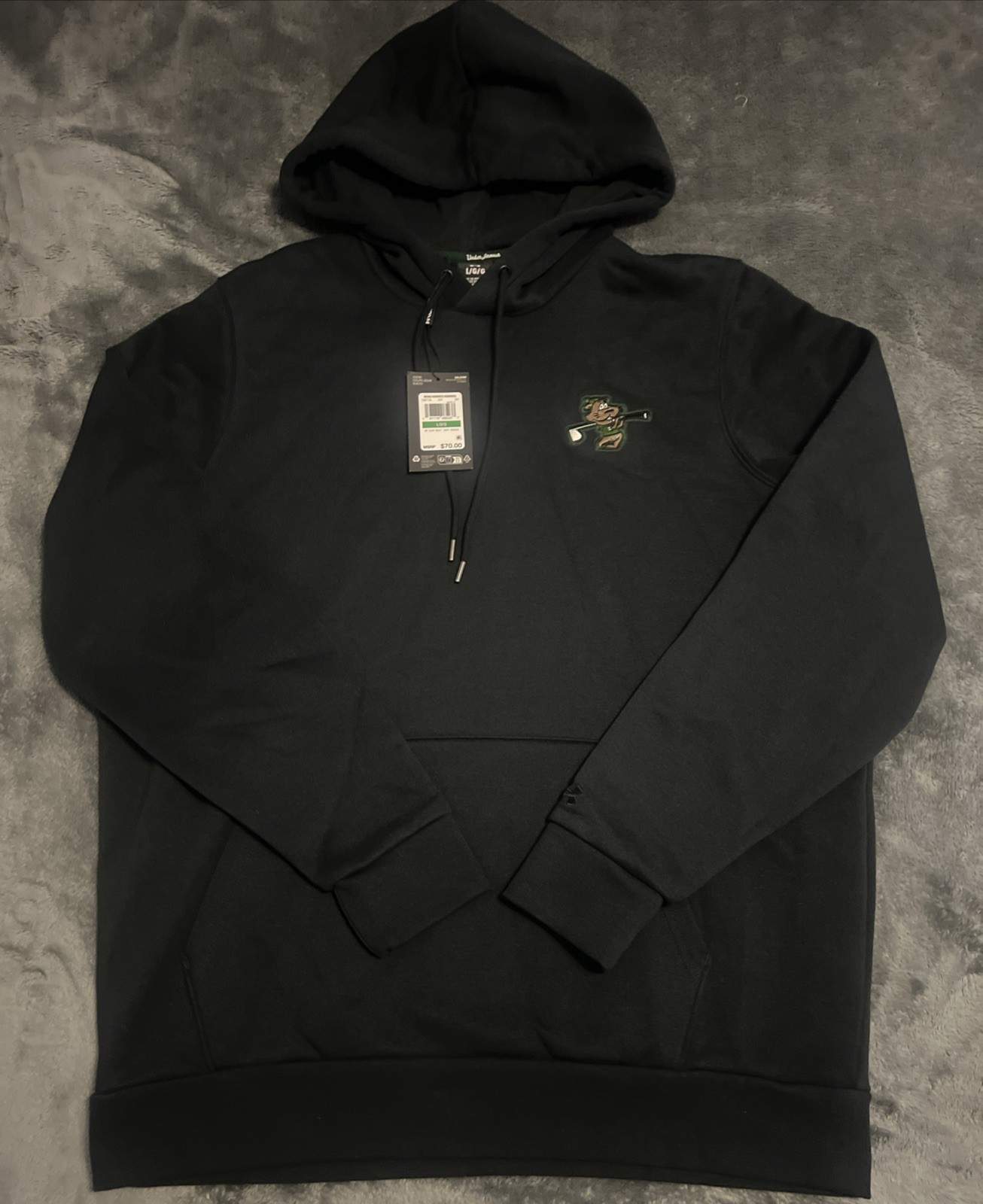 Medium Under Armour Men’s Icon Fleece Goin’ Under Hoodie BLK 1387135