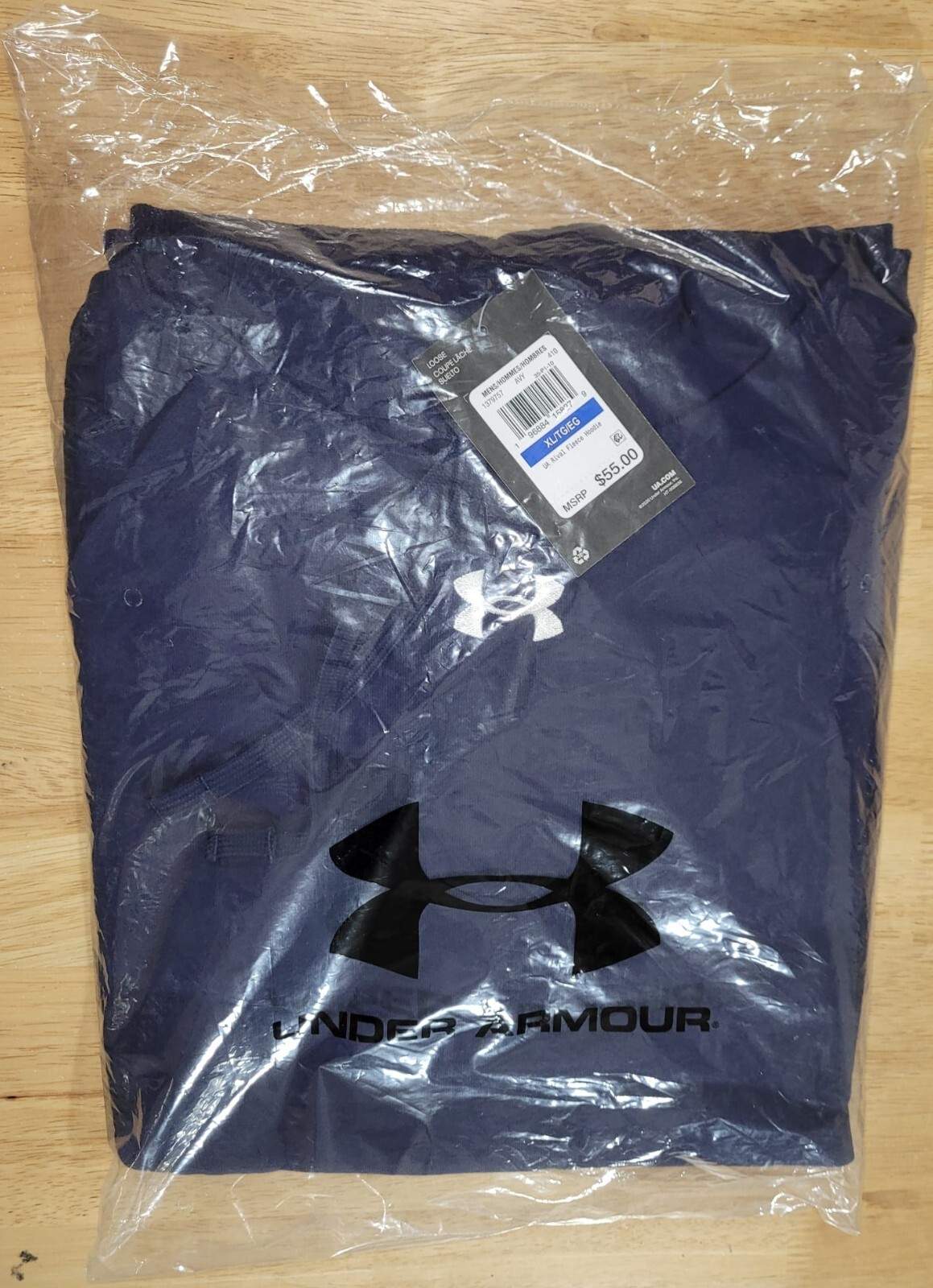 Under Armour UA Solid Rival Fleece Hoodie Sixe XL Color Midnight Navy * 1379757