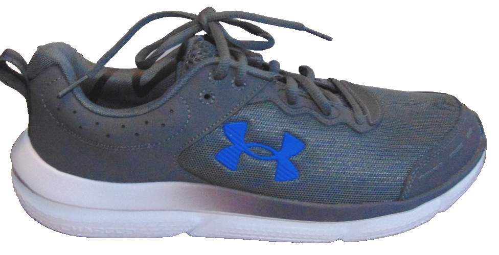 UNDERARMOUR CHARGED COMFORT DELUXE SYSTEM GRAY,BLUE SNEAKERS SHOES~10