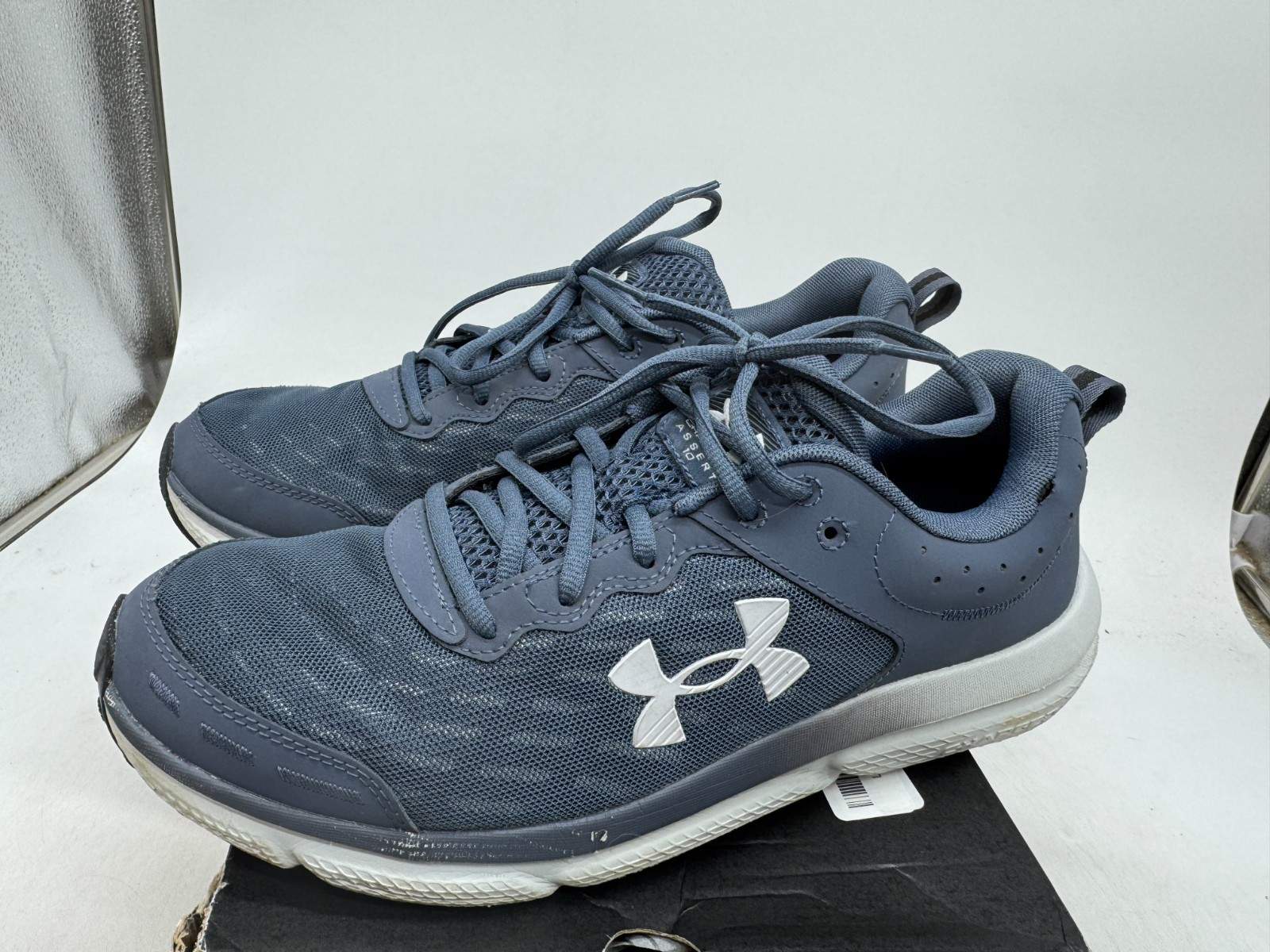 Under Armour Charged Assert 10 Athletic Shoes Men’s Blue Gray Low Top – 12
