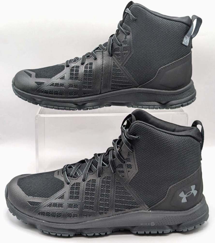 Under Armour Micro G Strikefast Mid Black Men’s Tactical Boots size 11 NEW