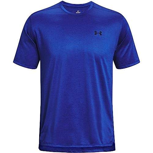 UNDER ARMOUR UA TECH VENT SHORT-SLEEVE T-SHIRT MEN M ROYAL/BLACK