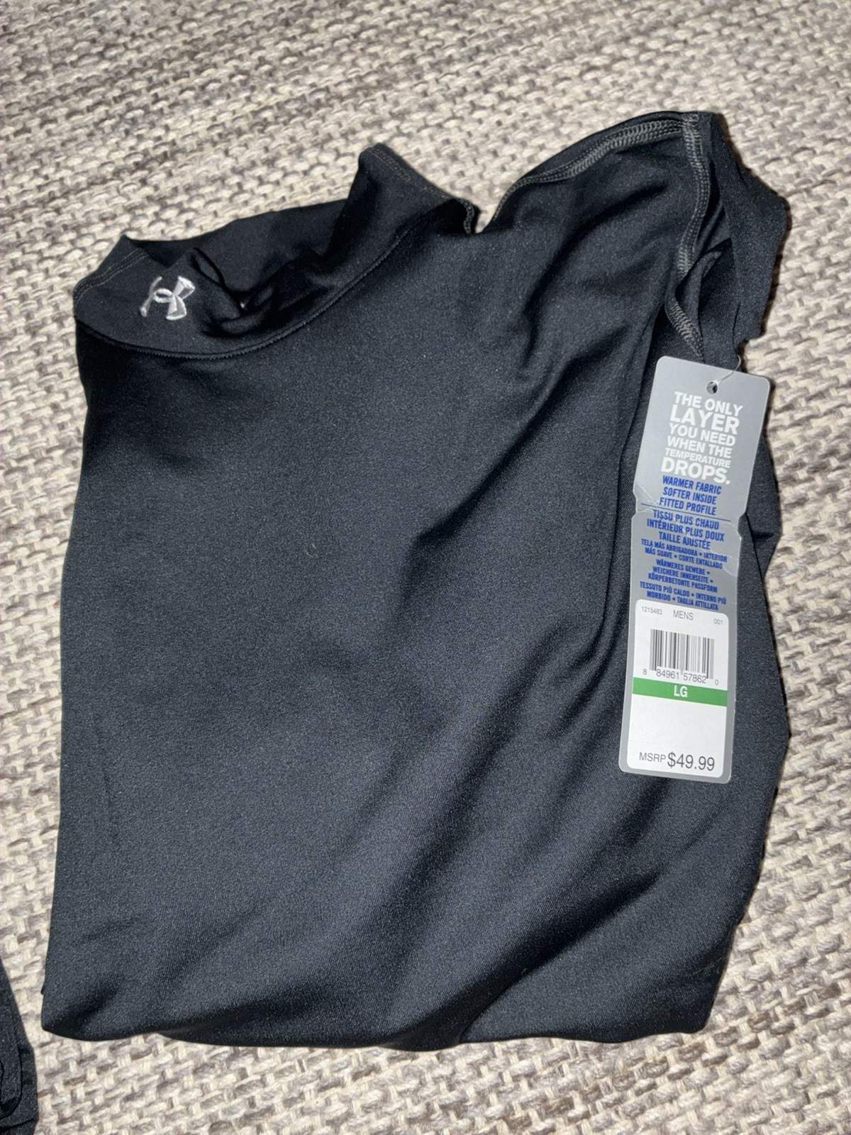 Under Armour Cold gear Compression Shirt – New – Large – Black