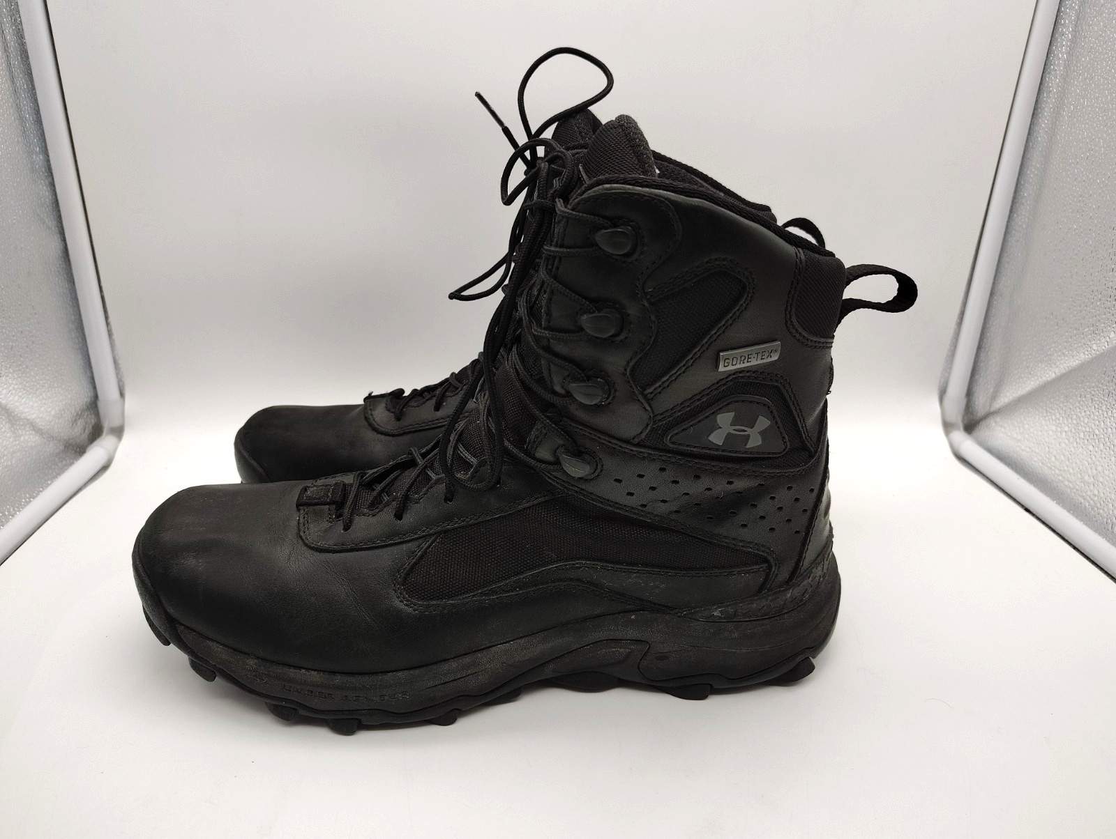 Under Armour Black Speed Freek Goretex Boots Hiking Tactical Mens Size 12