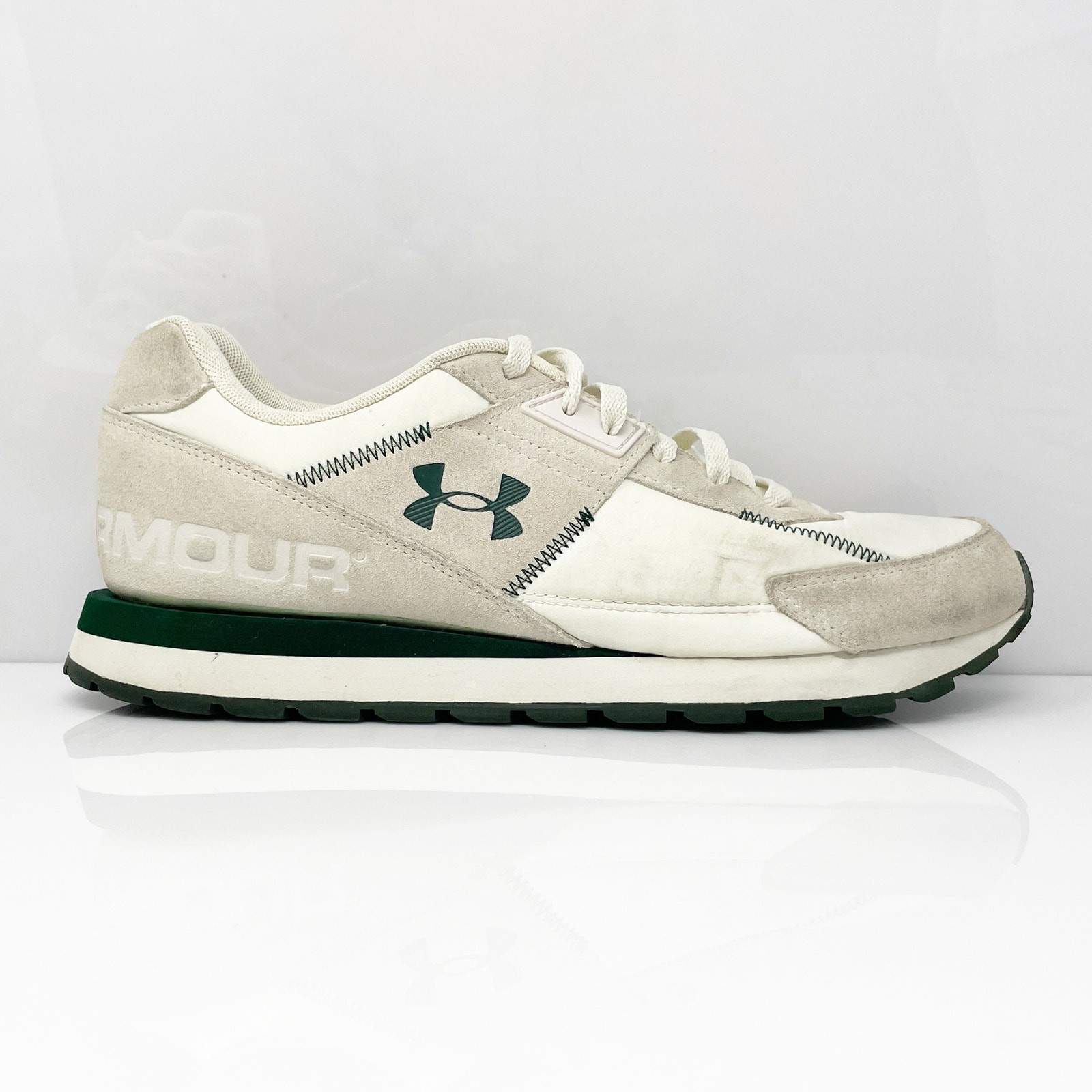 Under Armour Mens Essential Runner 3028408-106 White Running Shoes Sneakers 12