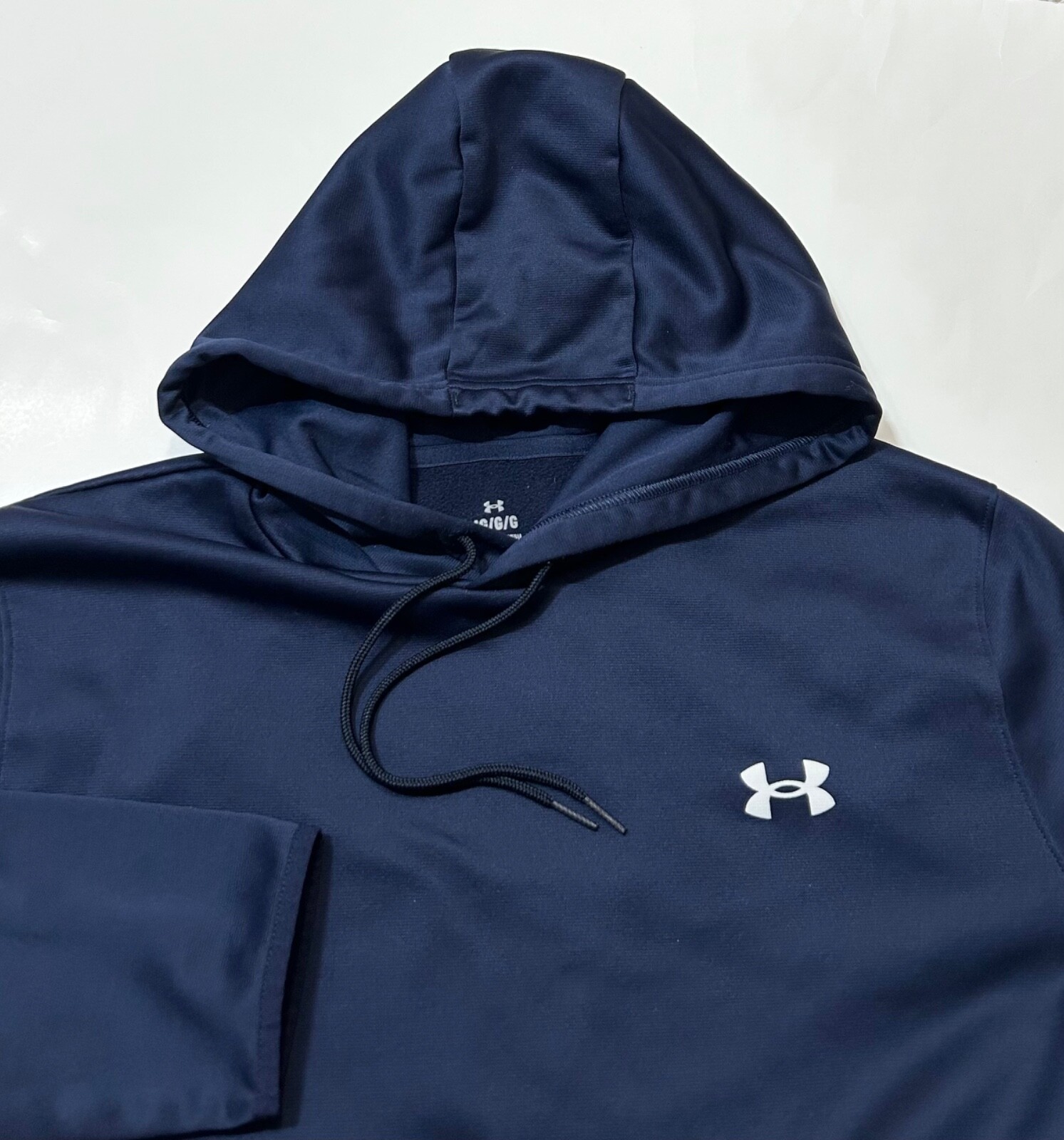 Under Armour Men’s Armour Fleece Pullover Hoodie Navy Blue L