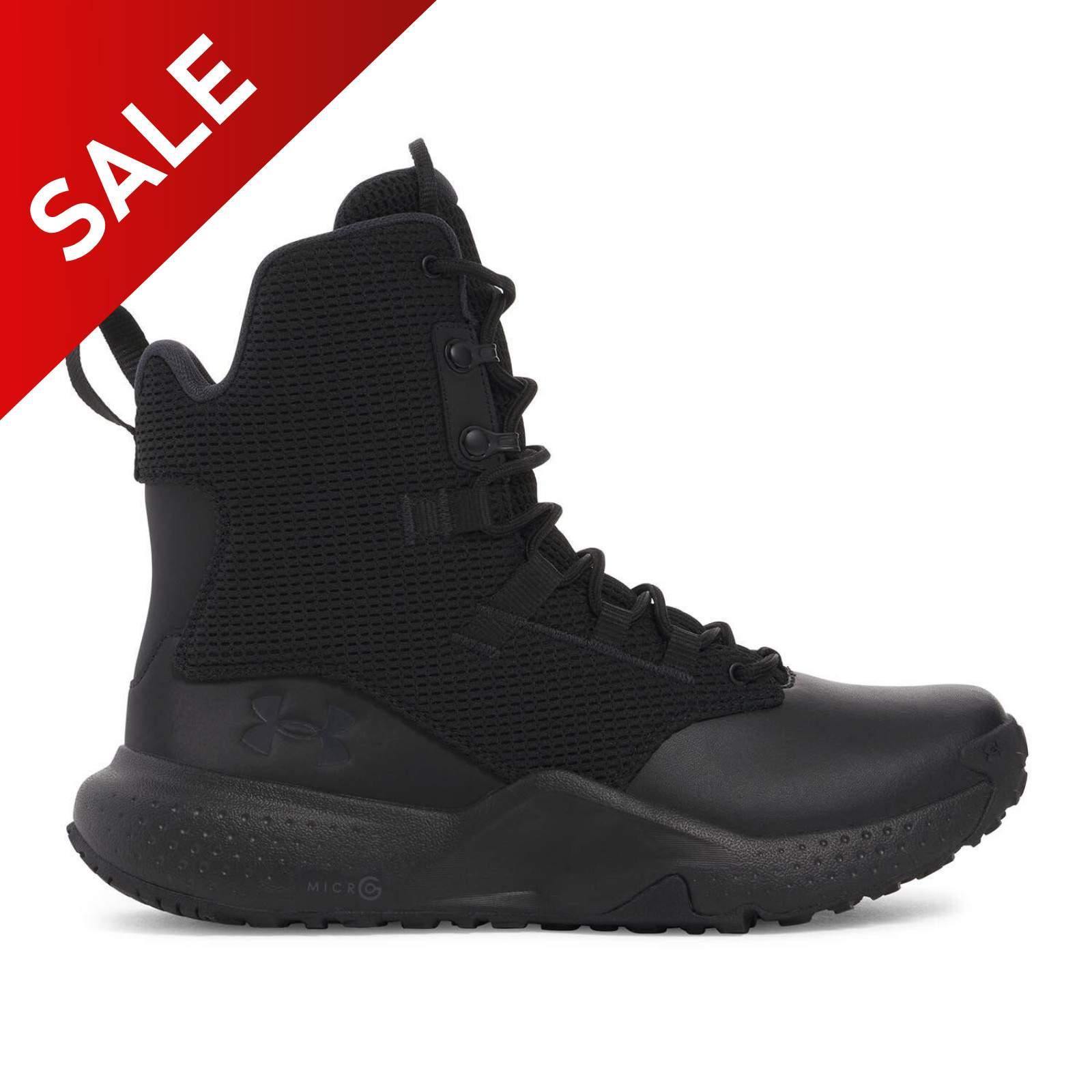 UNDER ARMOUR STELLAR 8” MEN’S BLACK TACTICAL BOOTS 3028312-001 [ ALL SIZES]