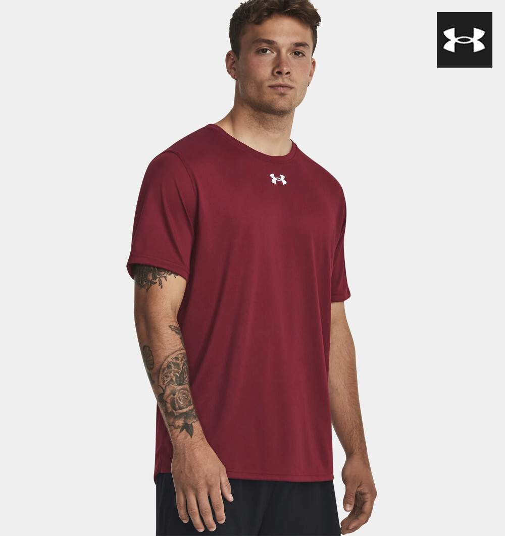 Under Armour Men’s Team Tech Performance Tee Cardinal Red Large New in Pkg