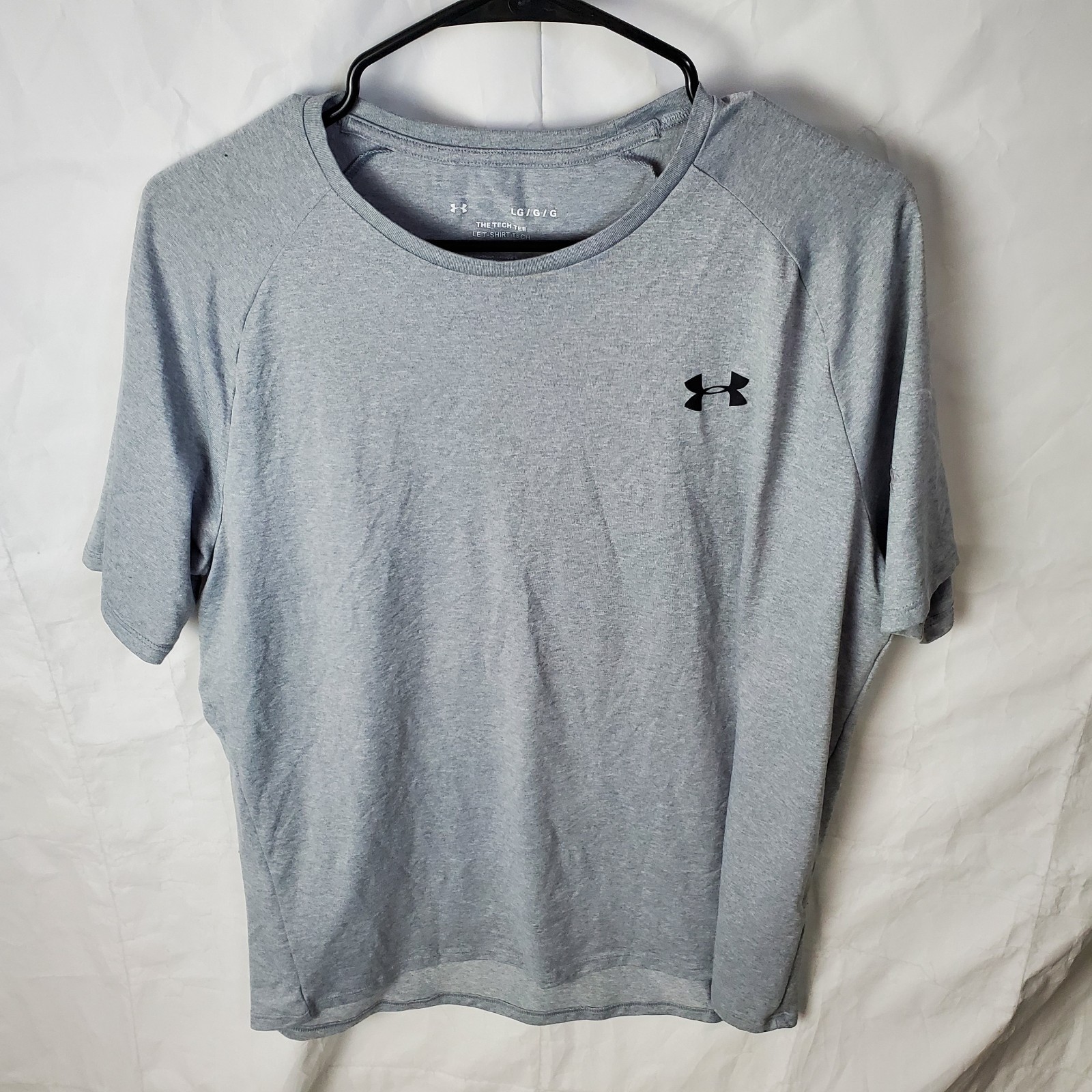 Under Armour Shirt Men’s L Gray Tech 2.0 Tee T-Shirt Active Crew 1326413