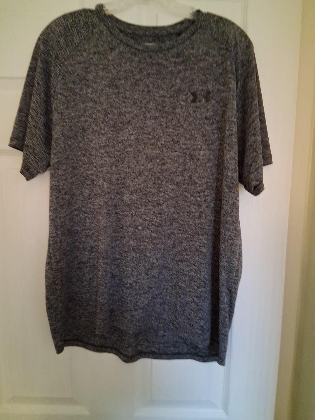 Mens Under Amour “The Tech Tee” Charcoal Size Large New!