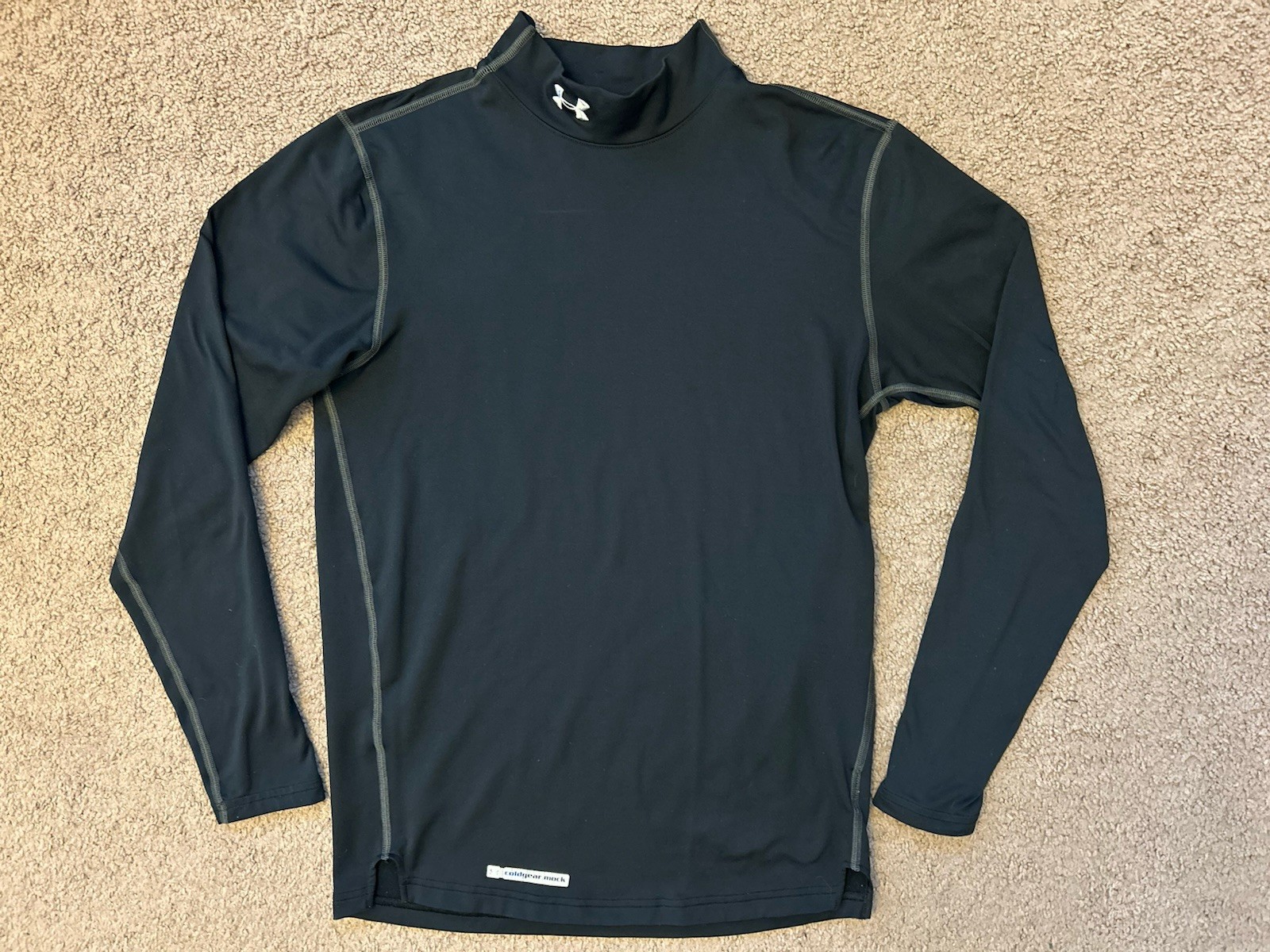 Under Armour Mens Black Compression Top Sz SM S