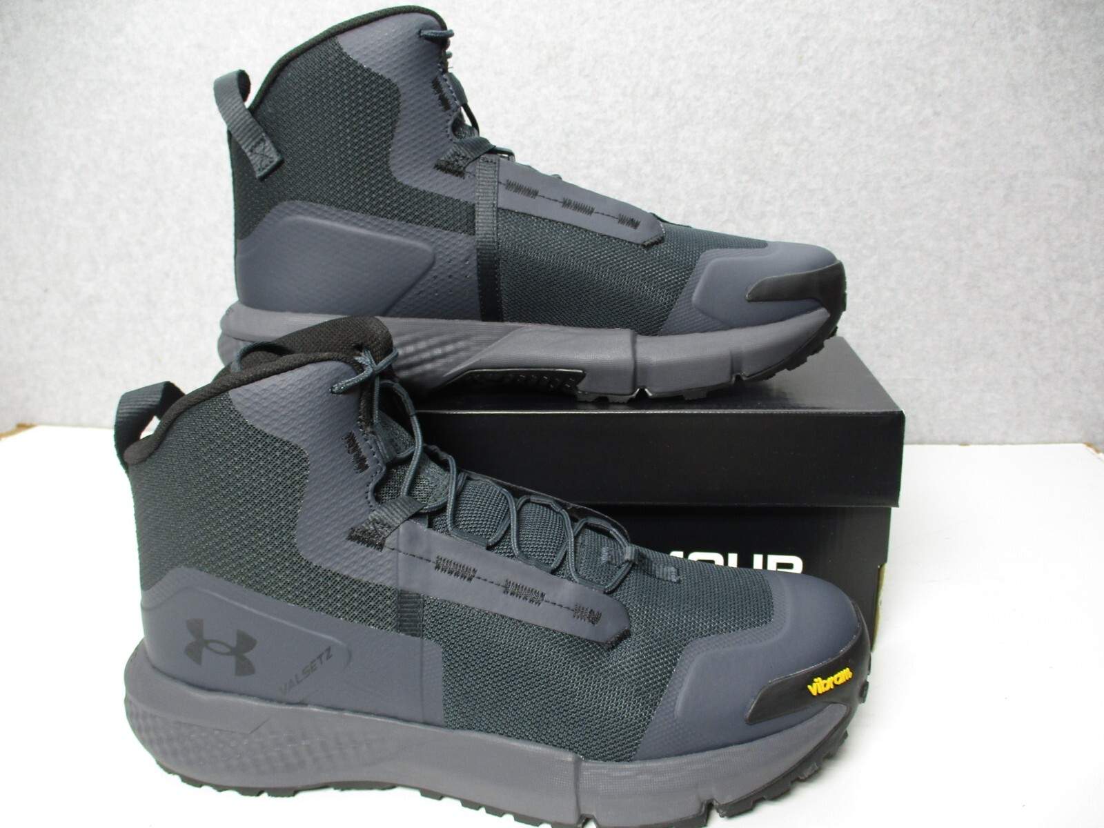 Under Armour Charged Valsetz Mid 6″ Boots Tactical Dark Gray Mens Sz 10