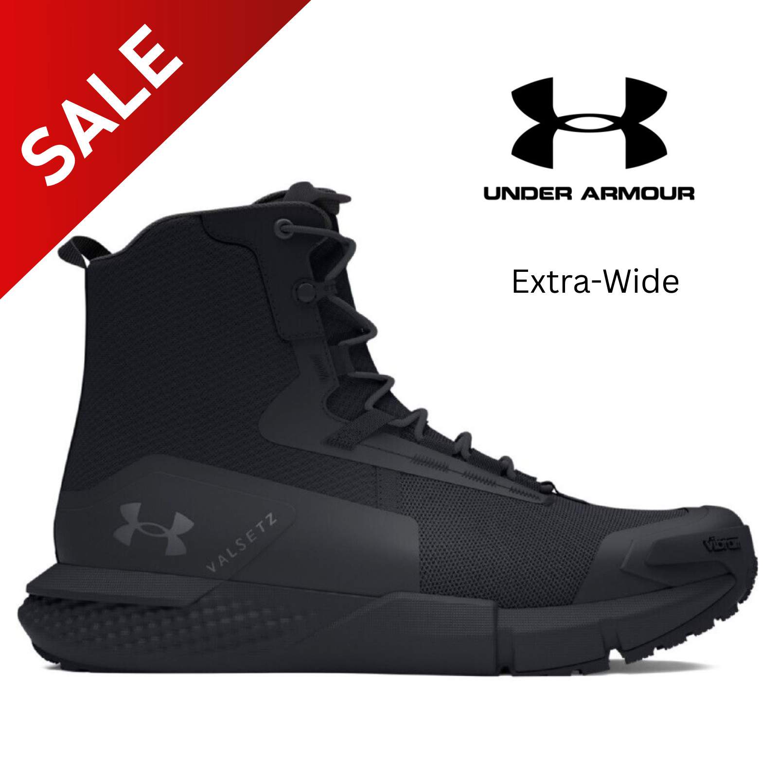 UNDER ARMOUR MEN’S UA CHARGED VALSETZ 8″ EXTRA WIDE TACTICAL BOOTS 3027384