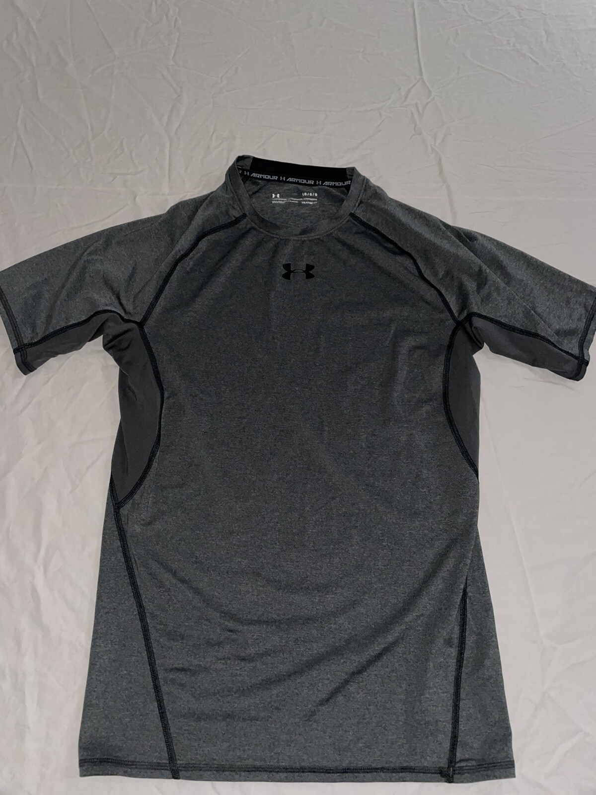 Under Armour Men’s HeatGear S/S Compression Shirt Gray Large *Blemish