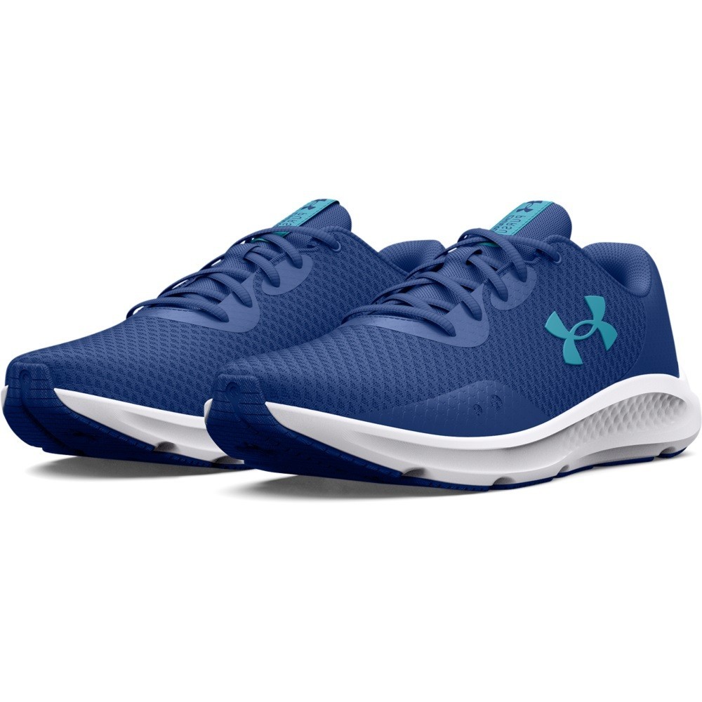 Under Armour 3024878 UA Charged Pursuit 3 Running Shoes, Blue Mirage, Size 7.5
