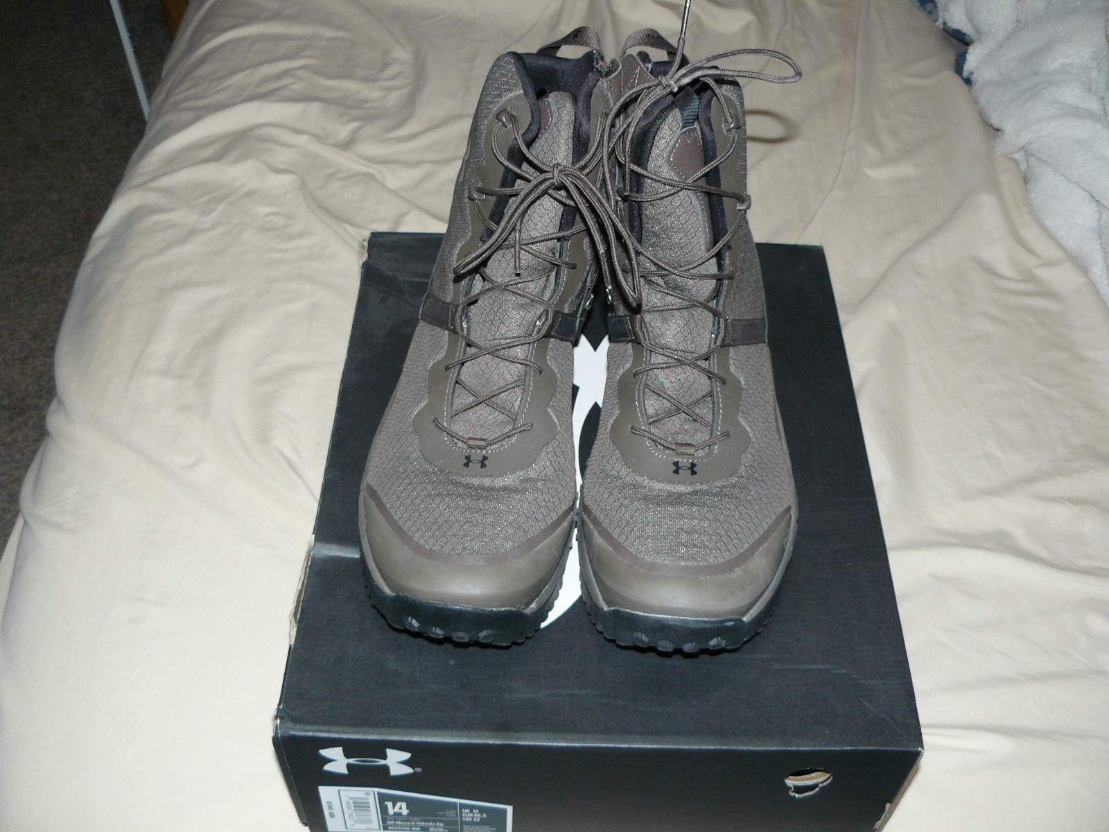 Under Armour Micro G Valsetz Zip Tactical Boots. New.  Size 14 Brown