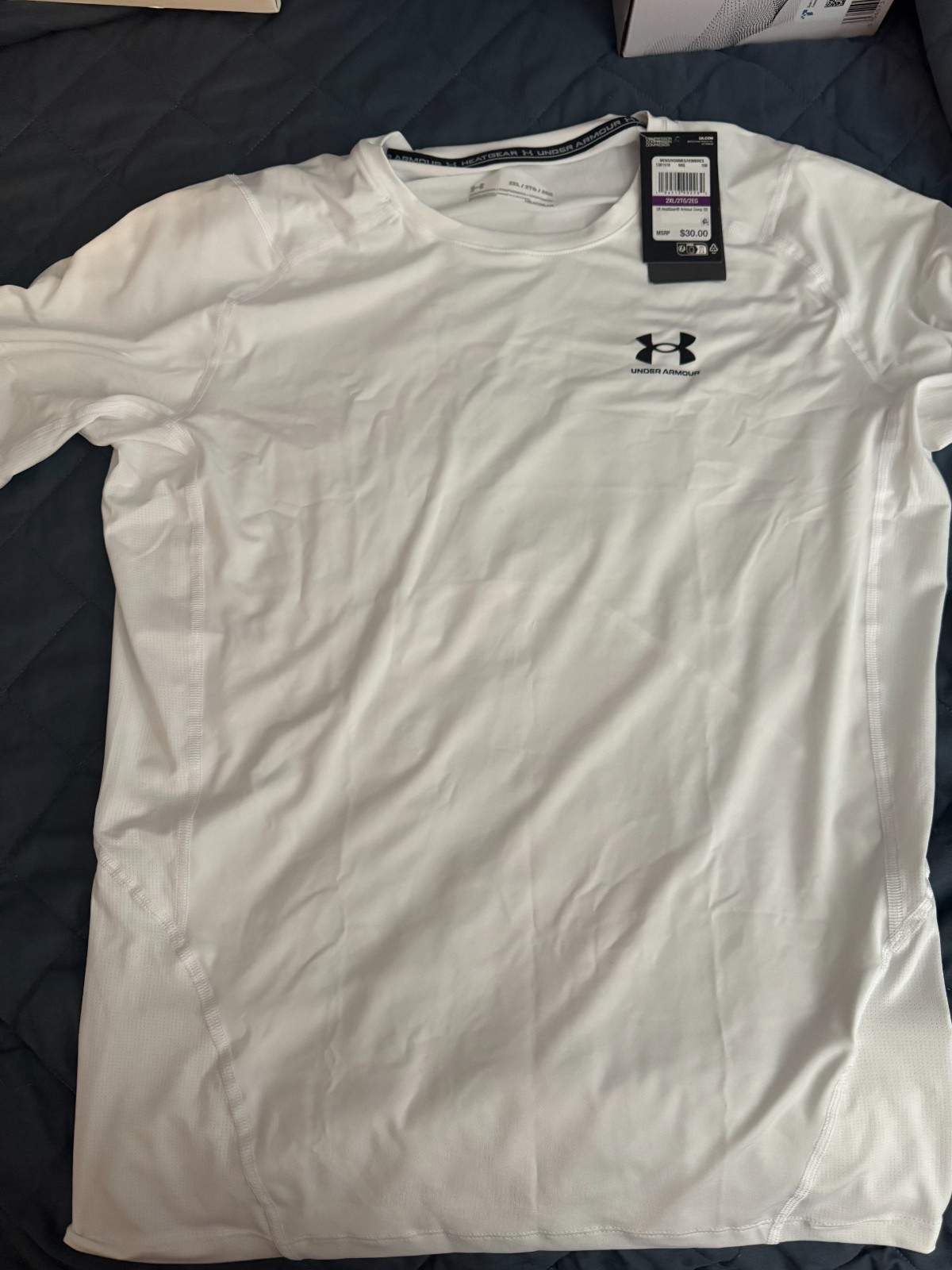 Under Armor Compression T-Shirt 2XL White BNWT