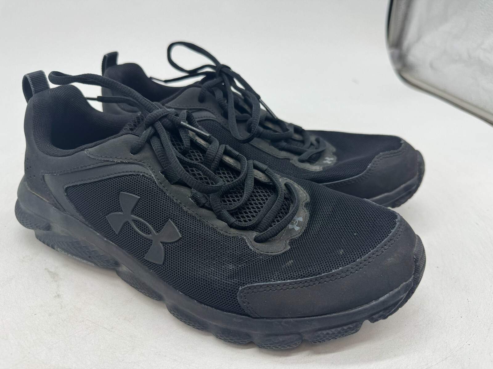 Under Armour Charged Assert 9 Sneaker Men Black Mesh Low Top Running Shoes – 10