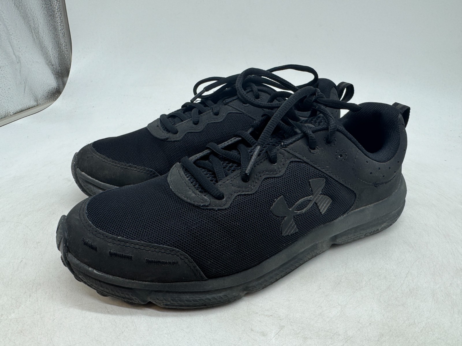 Under Armour Charged Assert 9 Athletic Sneakers Men’s Black Mesh – 10