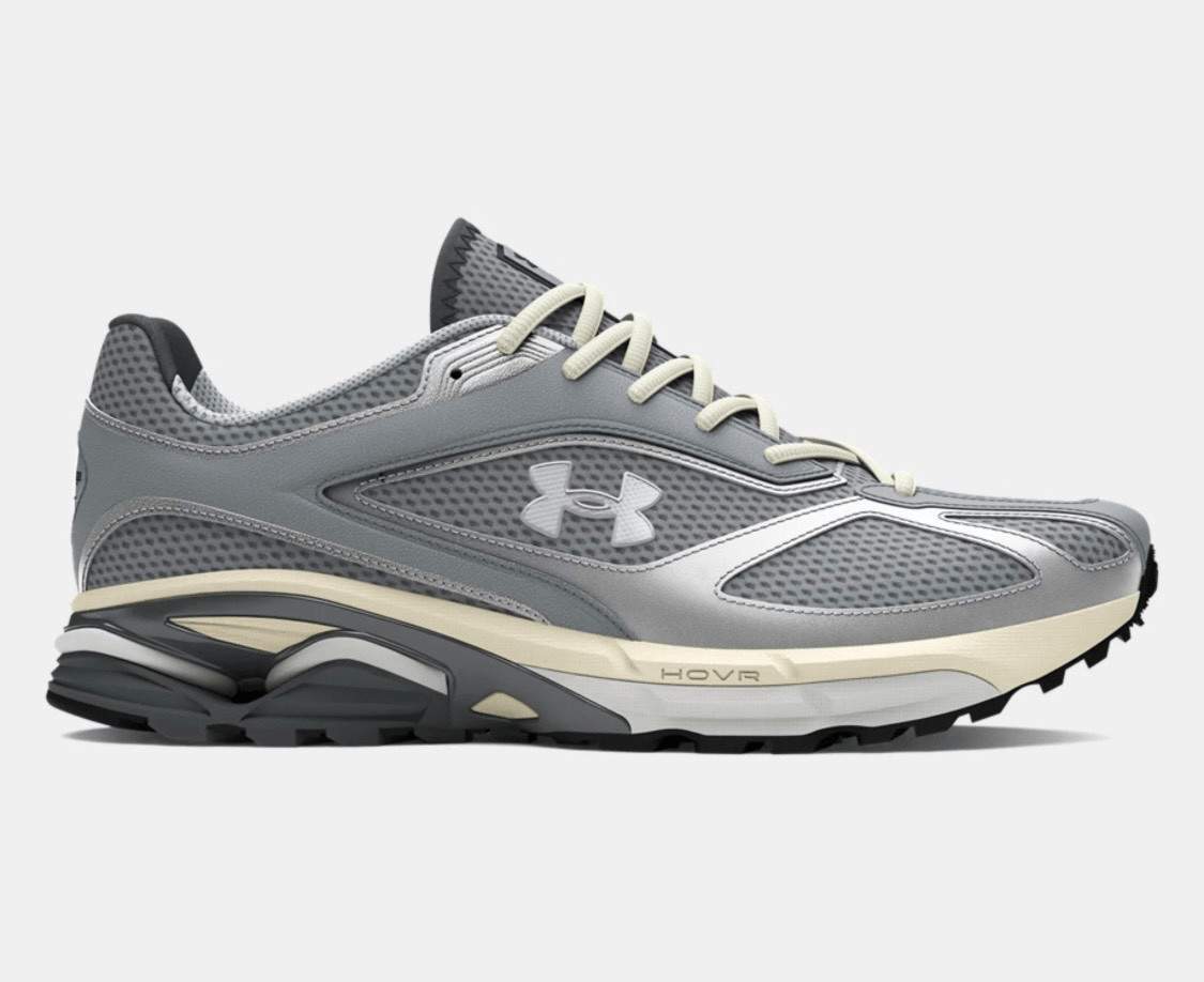 UNDER ARMOUR Unisex UA Apparition Shoes Mens 7.5/ WOMENS 9 STEEL IVORY DUNE META