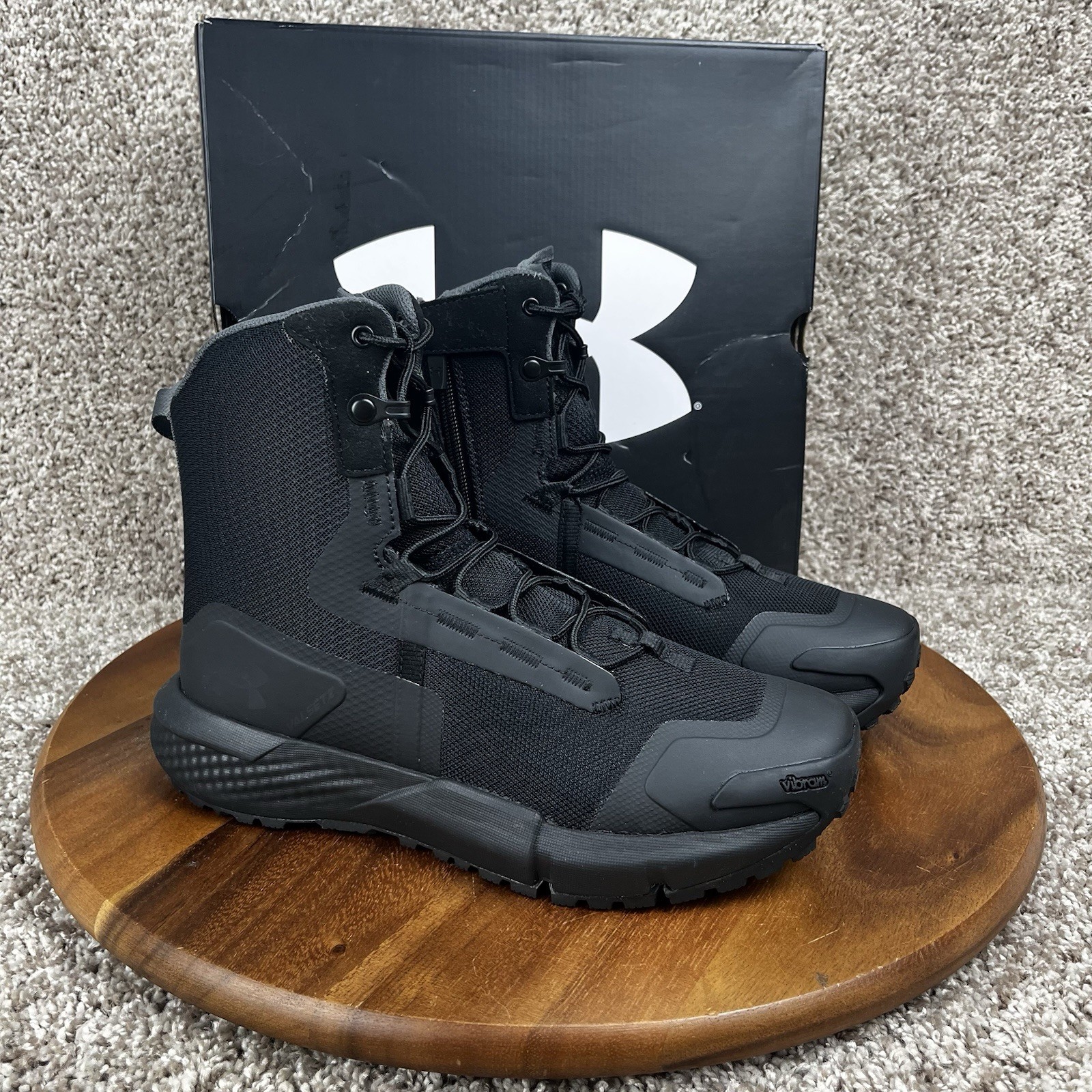 Under Armour  Charged Valsetz Men’s Size 6.5 Zip Boots Tactical Black NEW Shoes