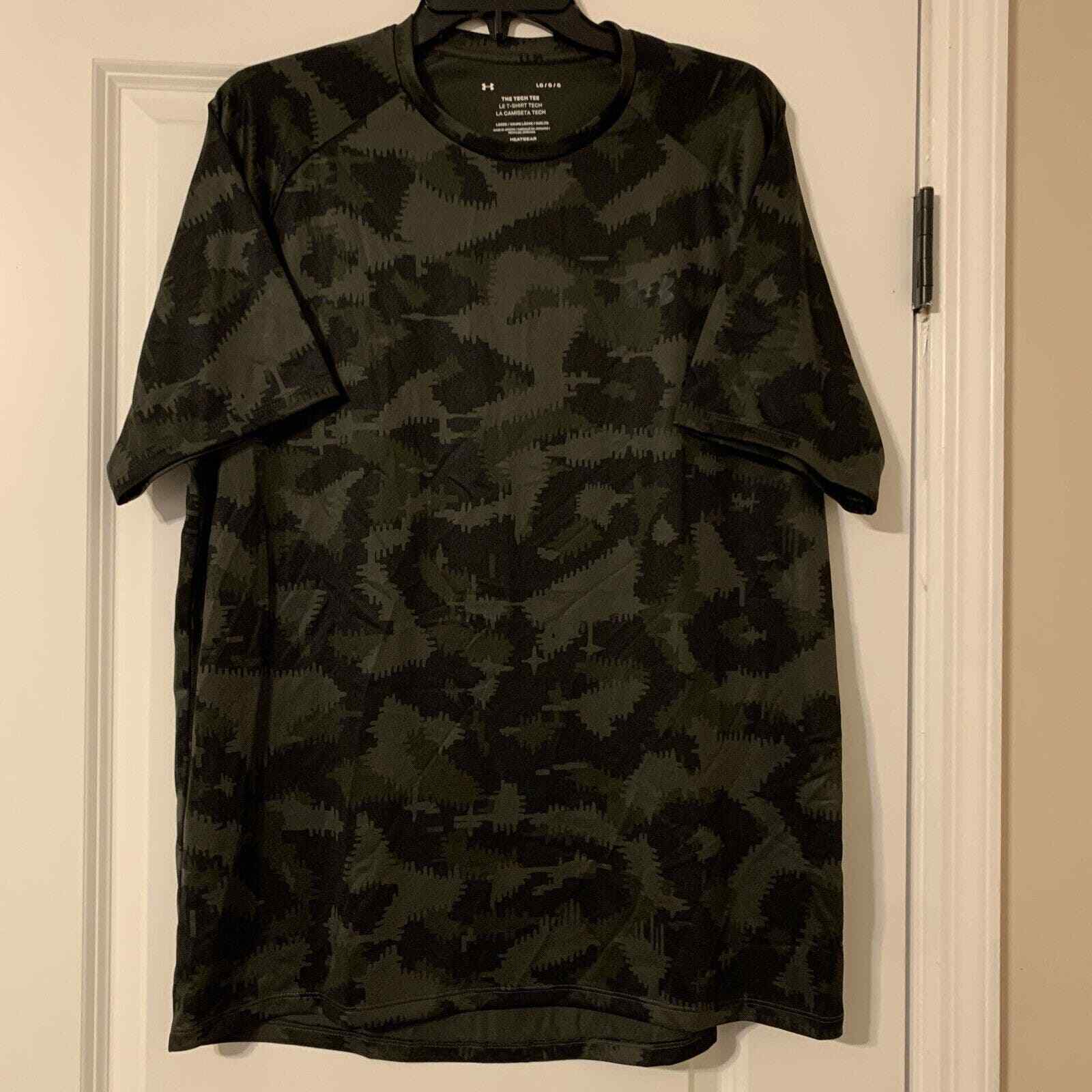 Under Armour Heat Gear The Tech Tee, Black Men’s Size Large Activewear