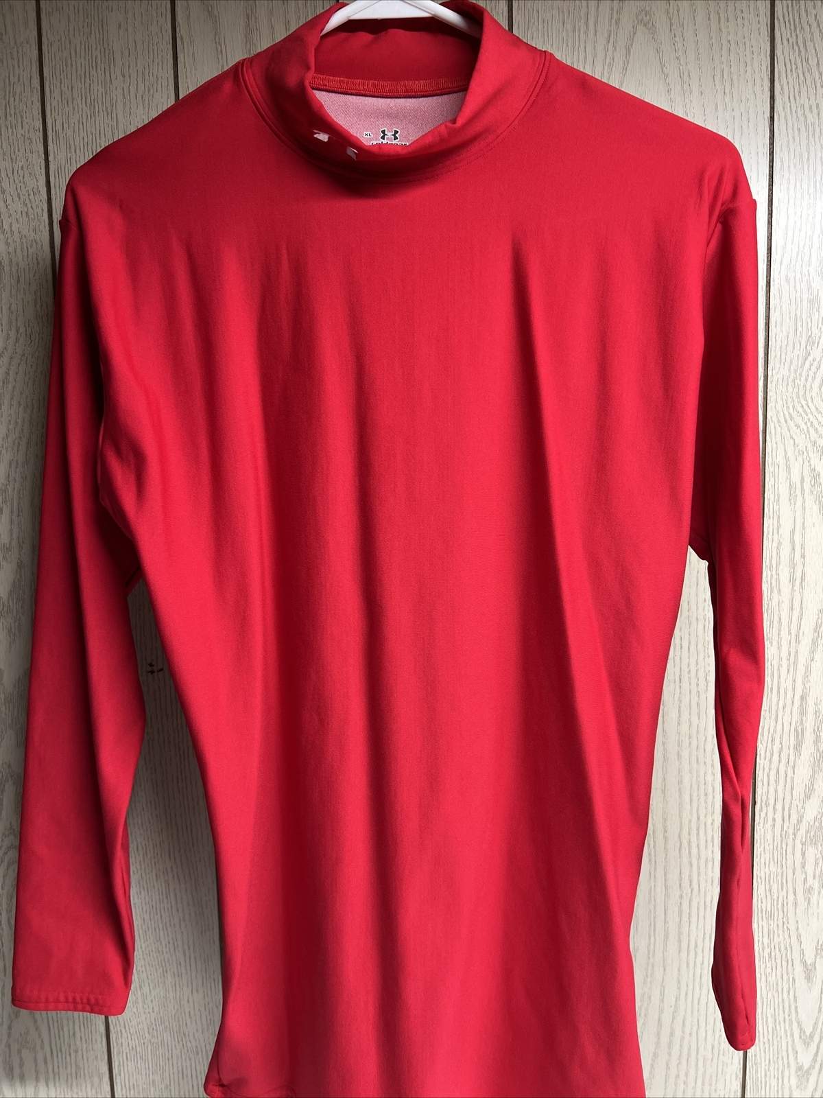 Red Under Armour Long Sleeve Compression Shirt 208554 EUC Fast Shipping!!